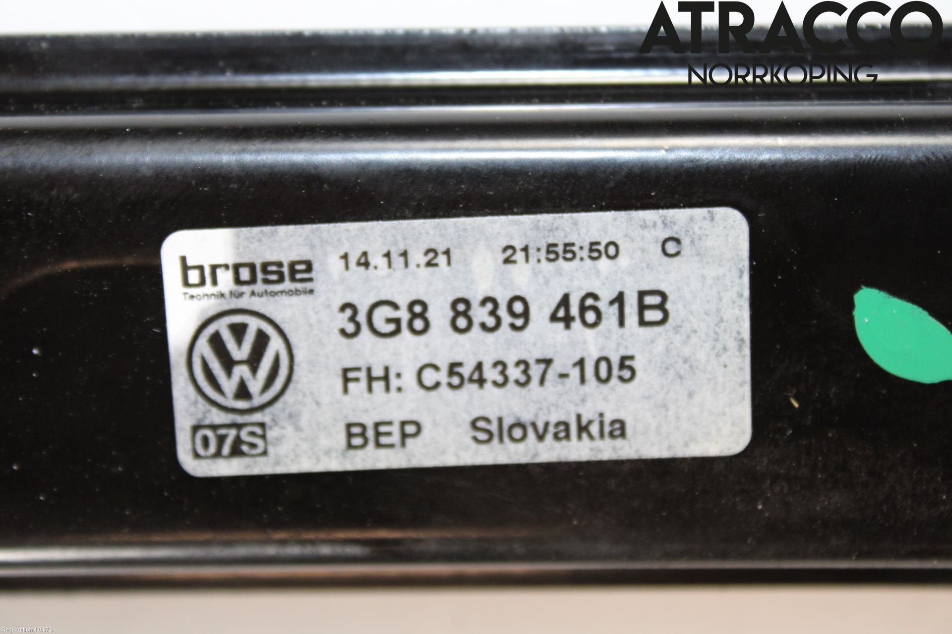 Volkswagen VW ARTEON 17- Fönsterhiss El Kompl