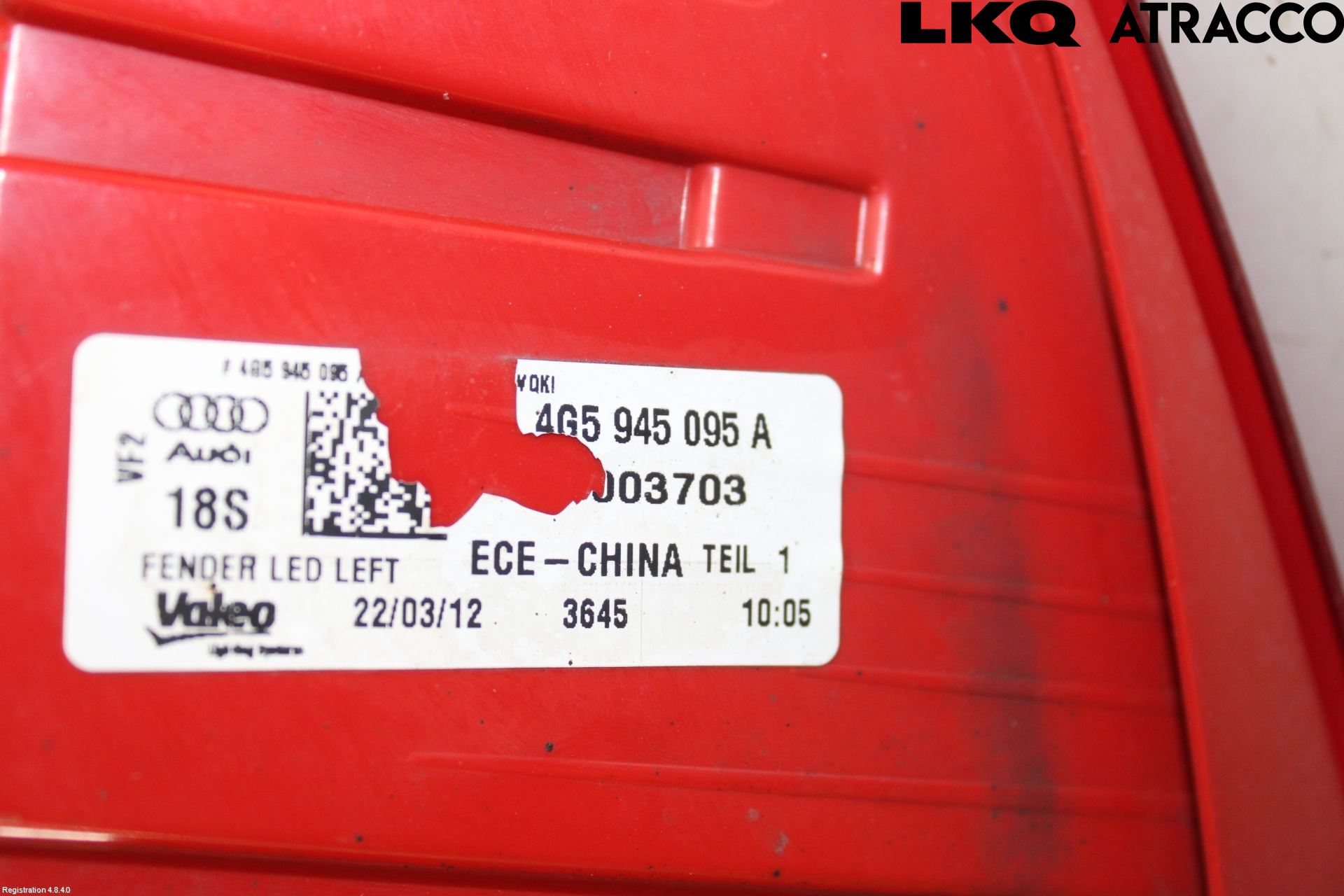 Audi A6/S6 4G 11-18 Bakljus Vänster