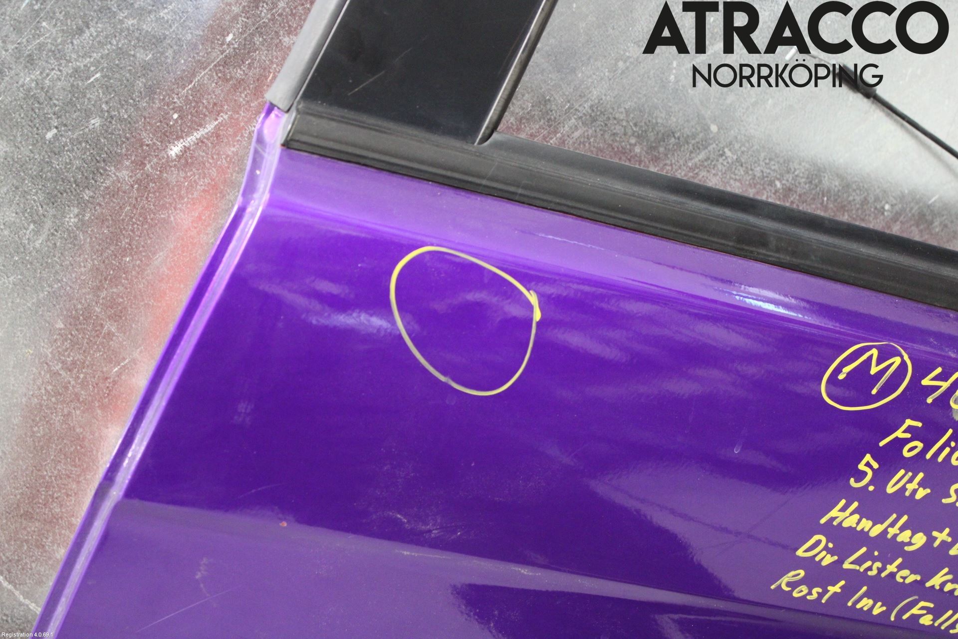 Mitsubishi LANCER 07-14 Dörr Bak Vänster