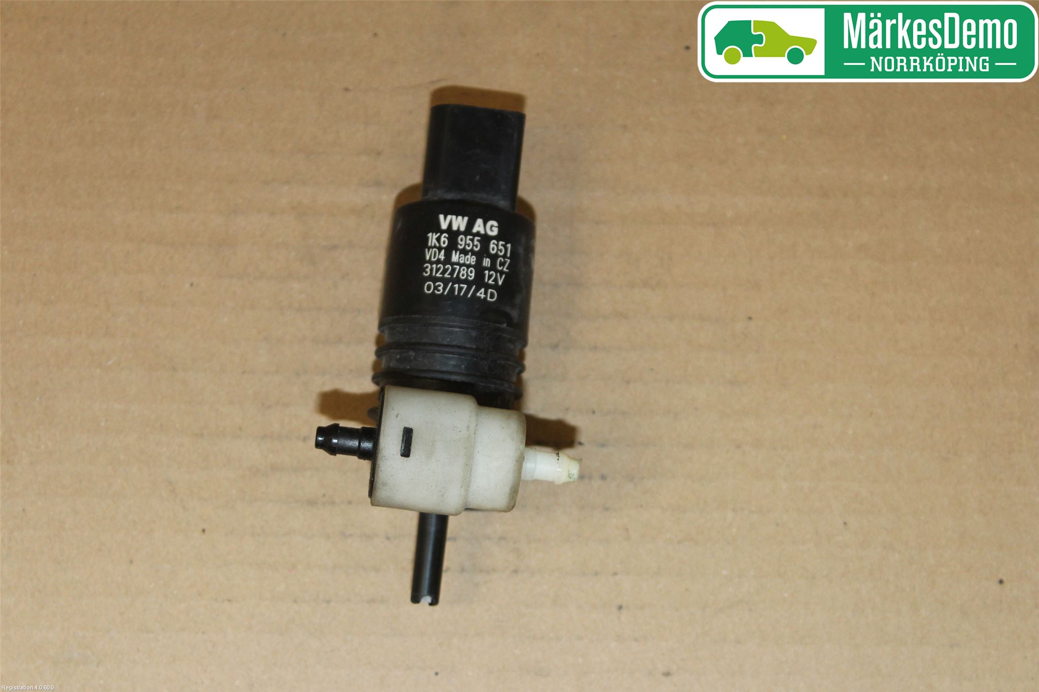 Audi A4/S4 05-07 Spolarpump Vindruta