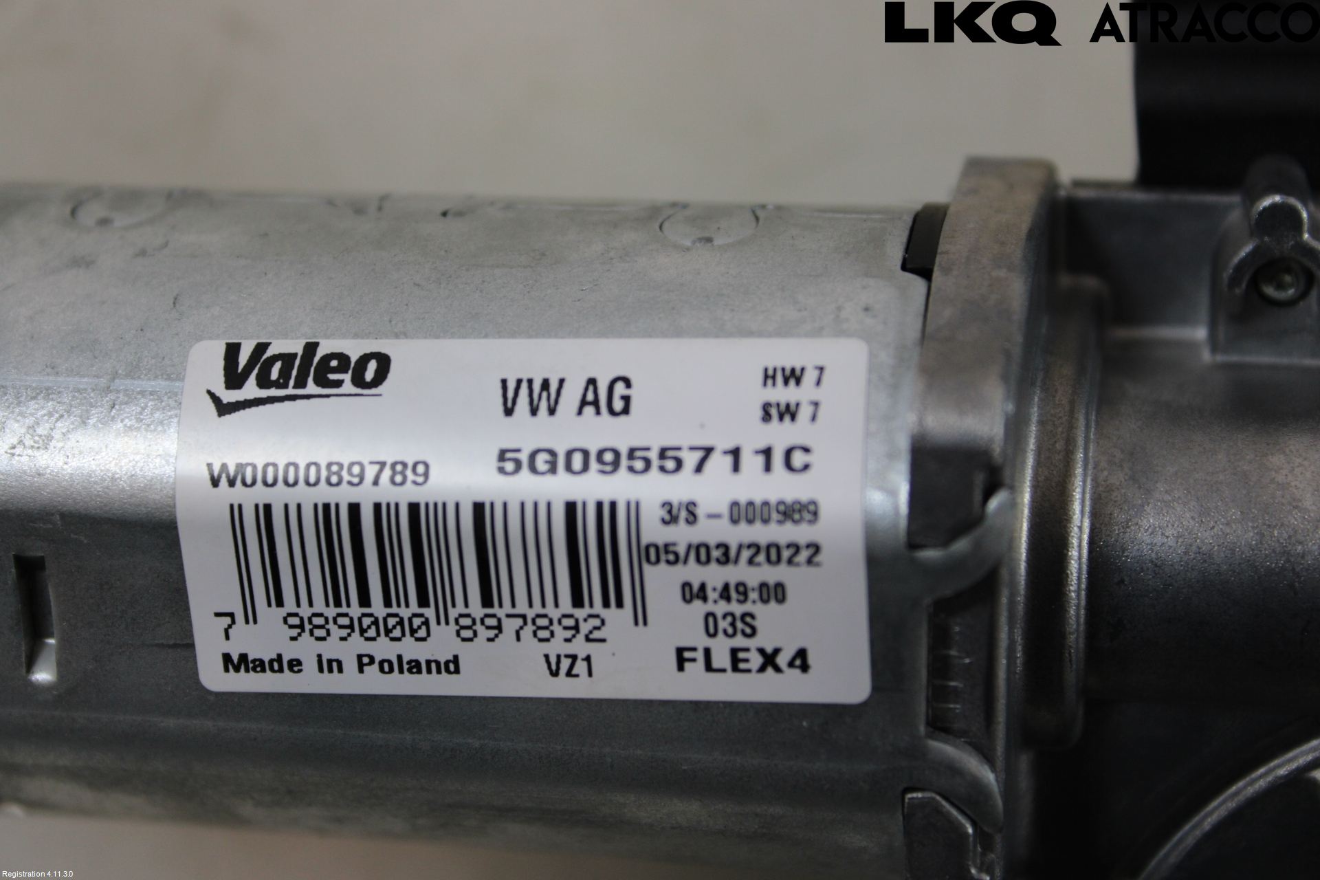 Skoda FABIA 22- Torkarmotor Baklucka