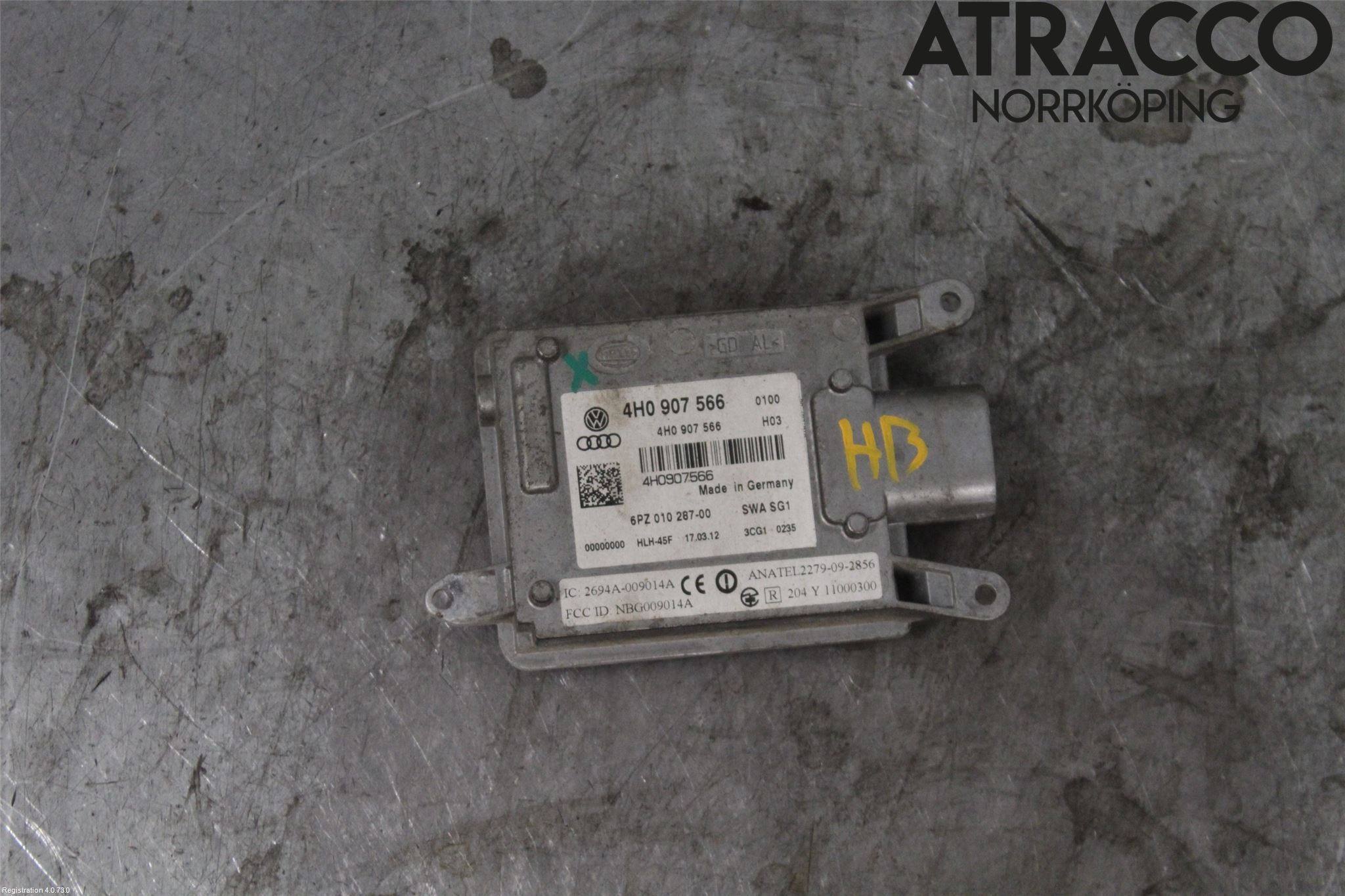Audi A8/S8 4H 10-17 Sensor Aktivt Kollisionsskydd