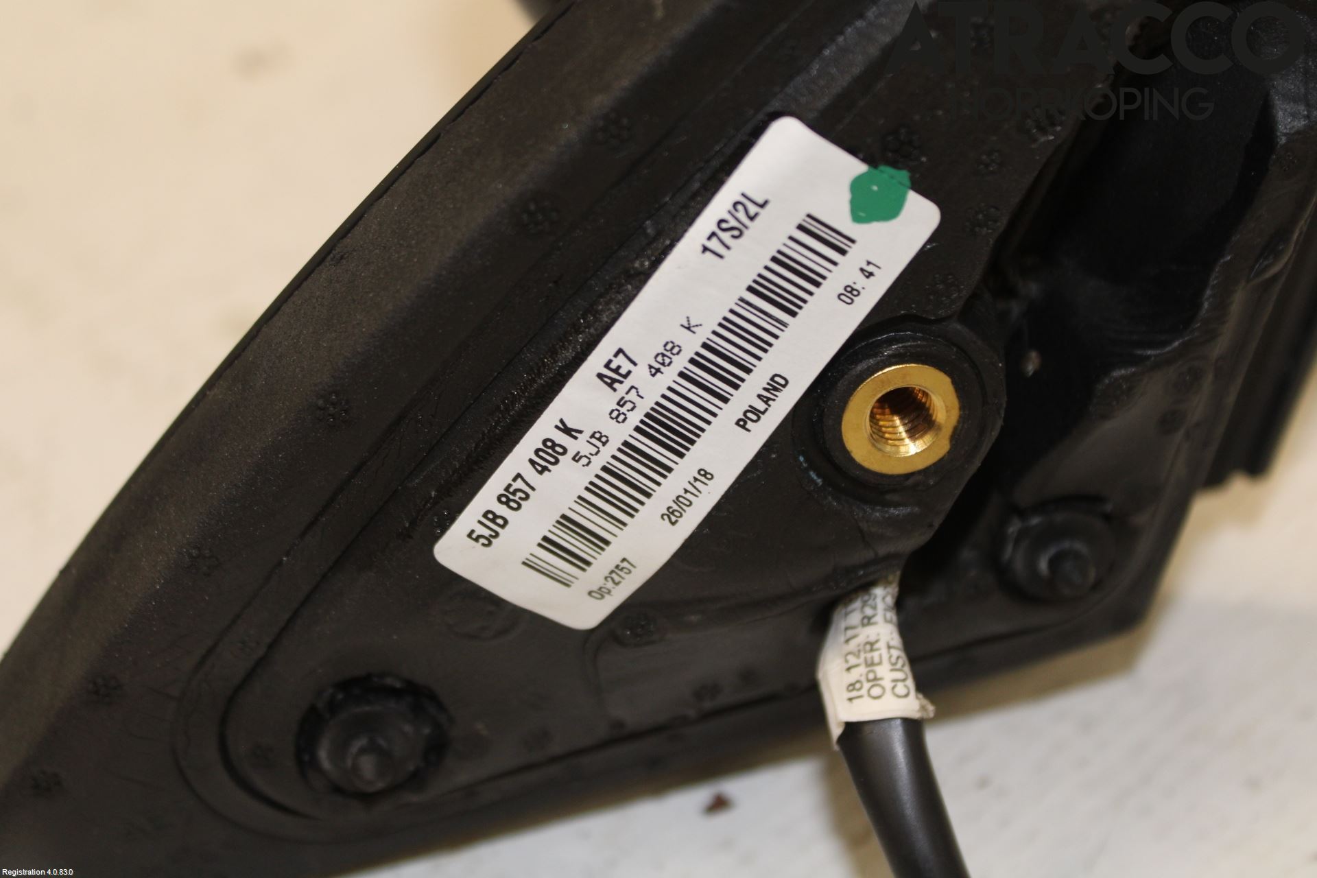 Skoda RAPID Spegel Yttre El Hö