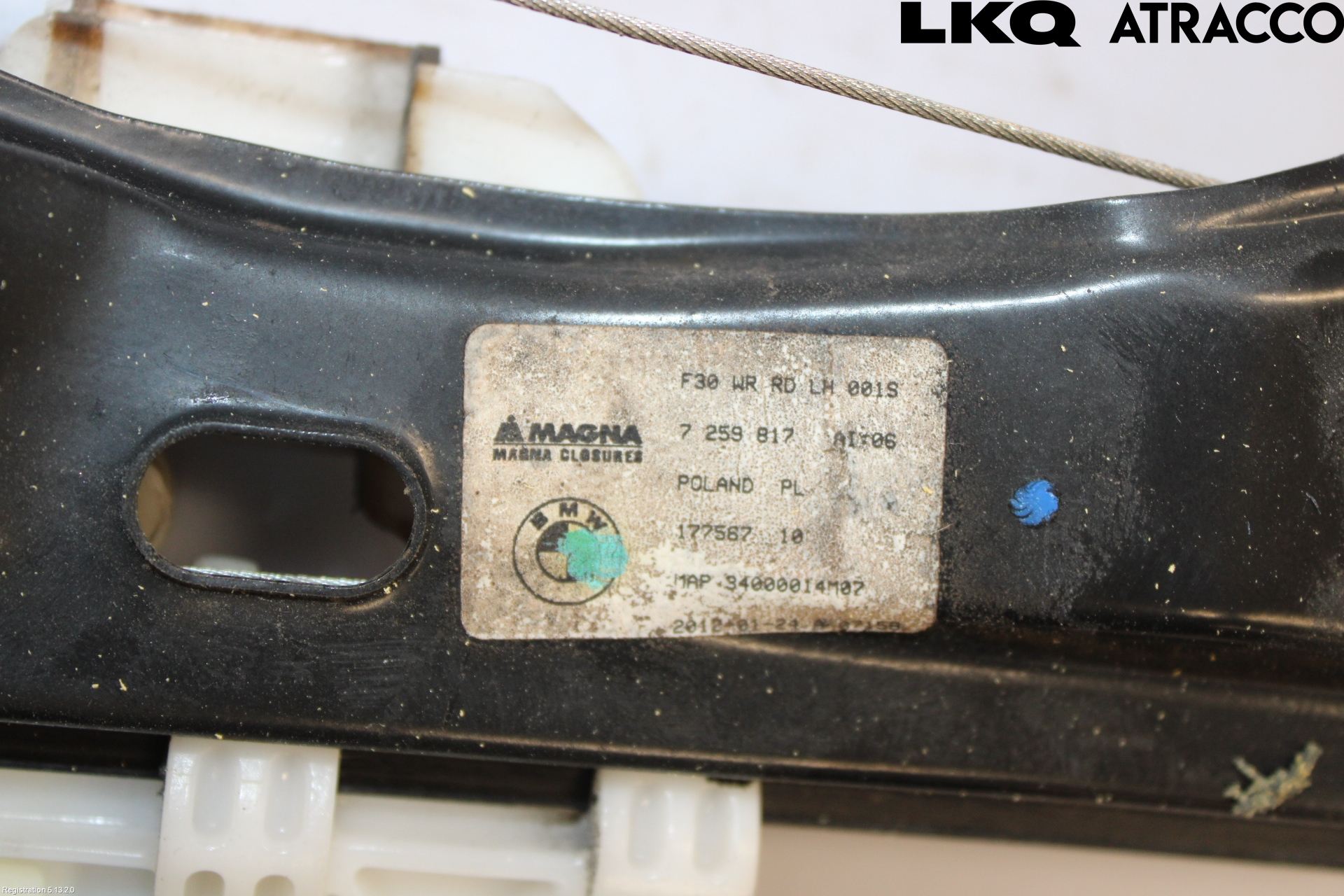 BMW 3 F30/F31/F80 12-19 Fönsterhiss El Kompl