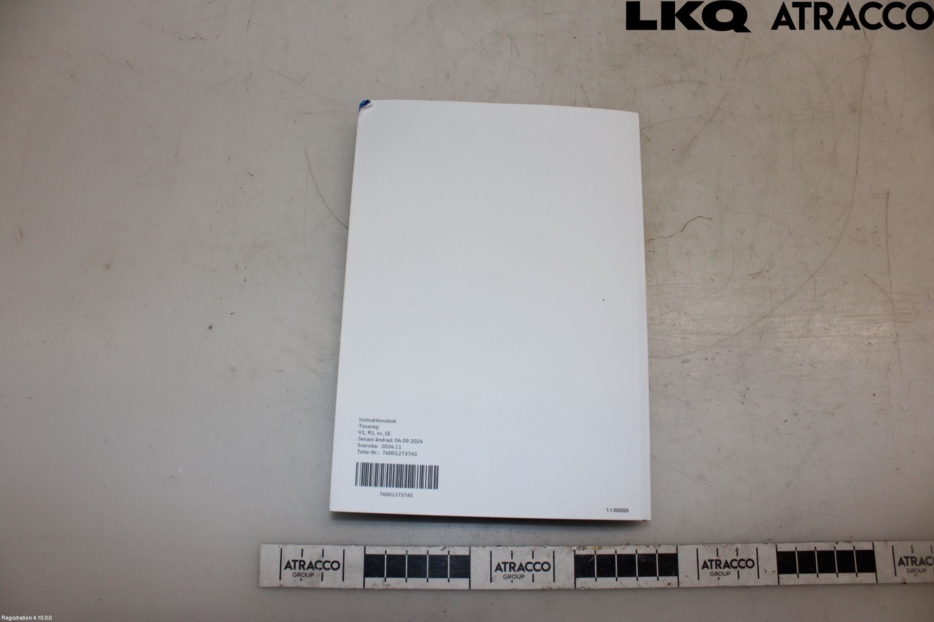 Volkswagen VW TOUAREG CR 18- Instruktionsbok