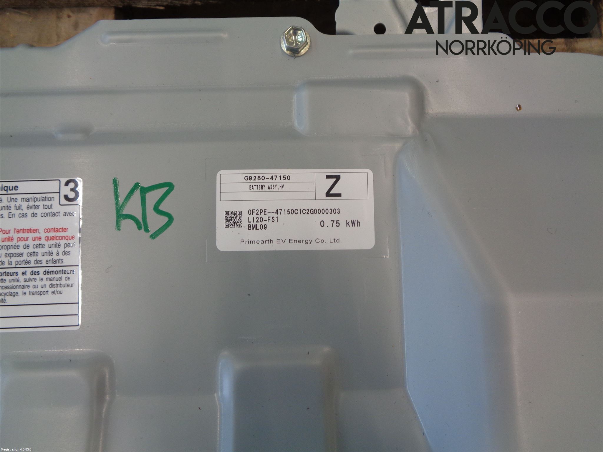 Toyota COROLLA 19- Batteri Högspänning