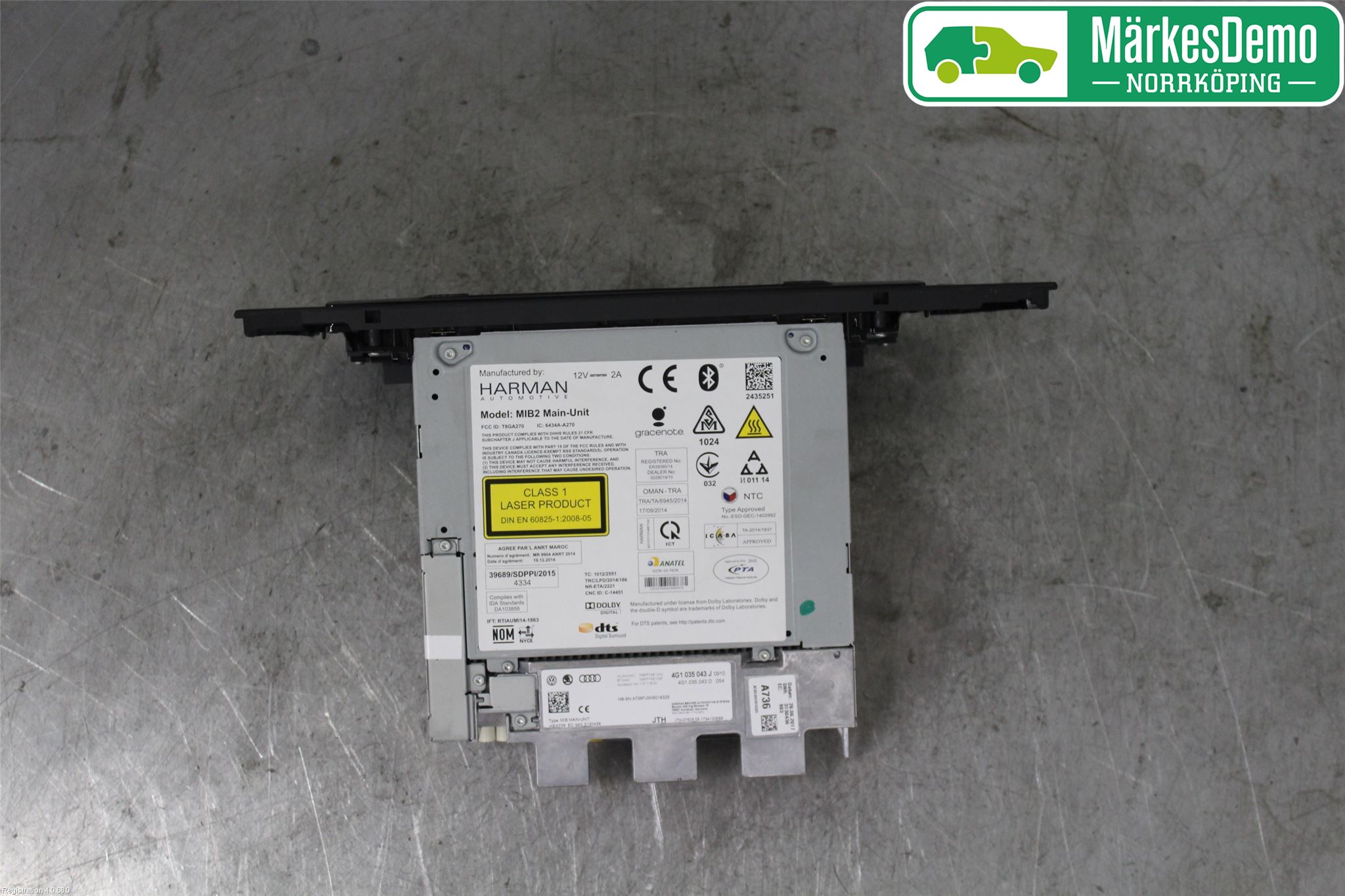 Audi A6/S6 4G 11-18 Cd Radio - Multimediapanel