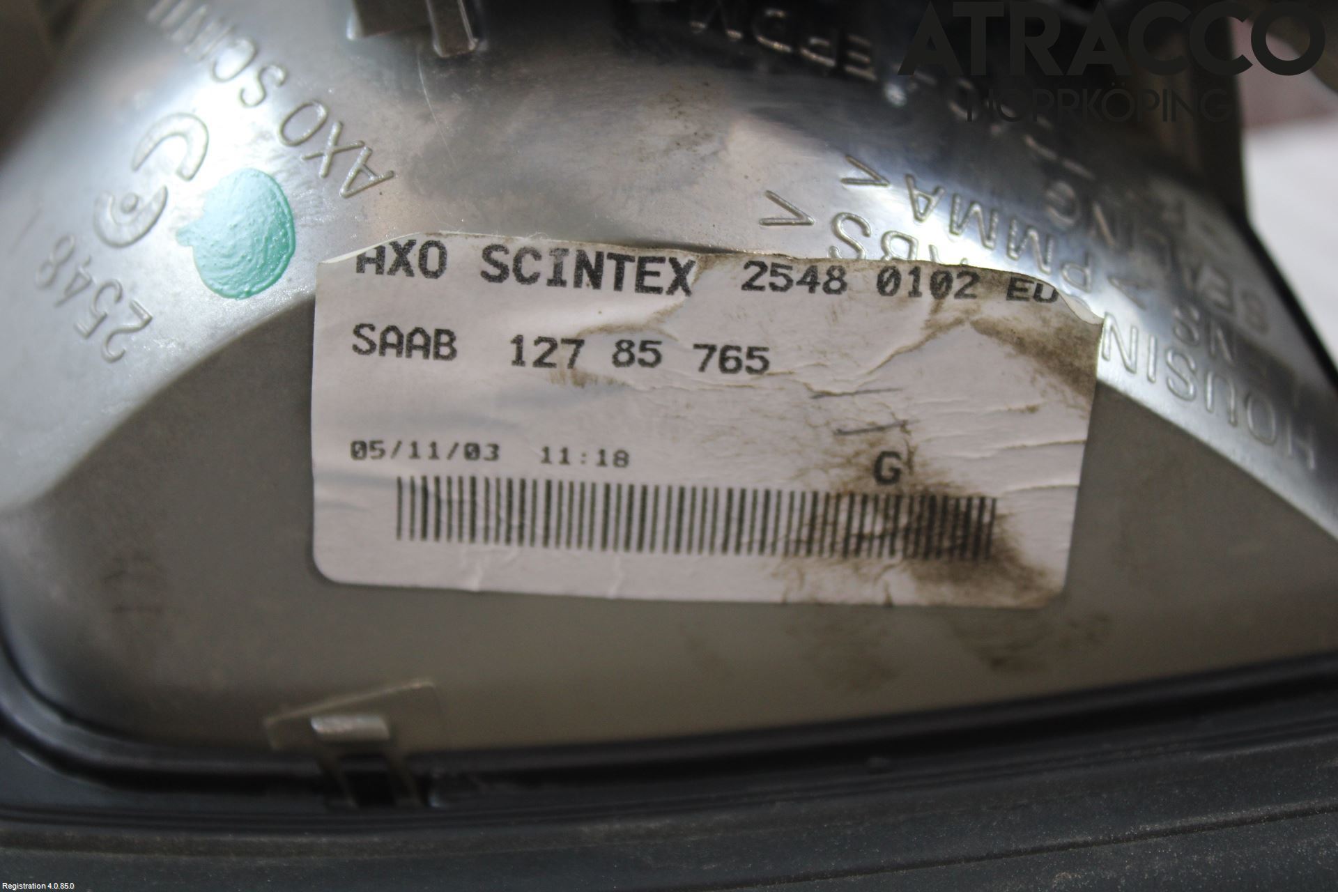 Saab 9-3 VER 2 Bakljus Lucka Vä