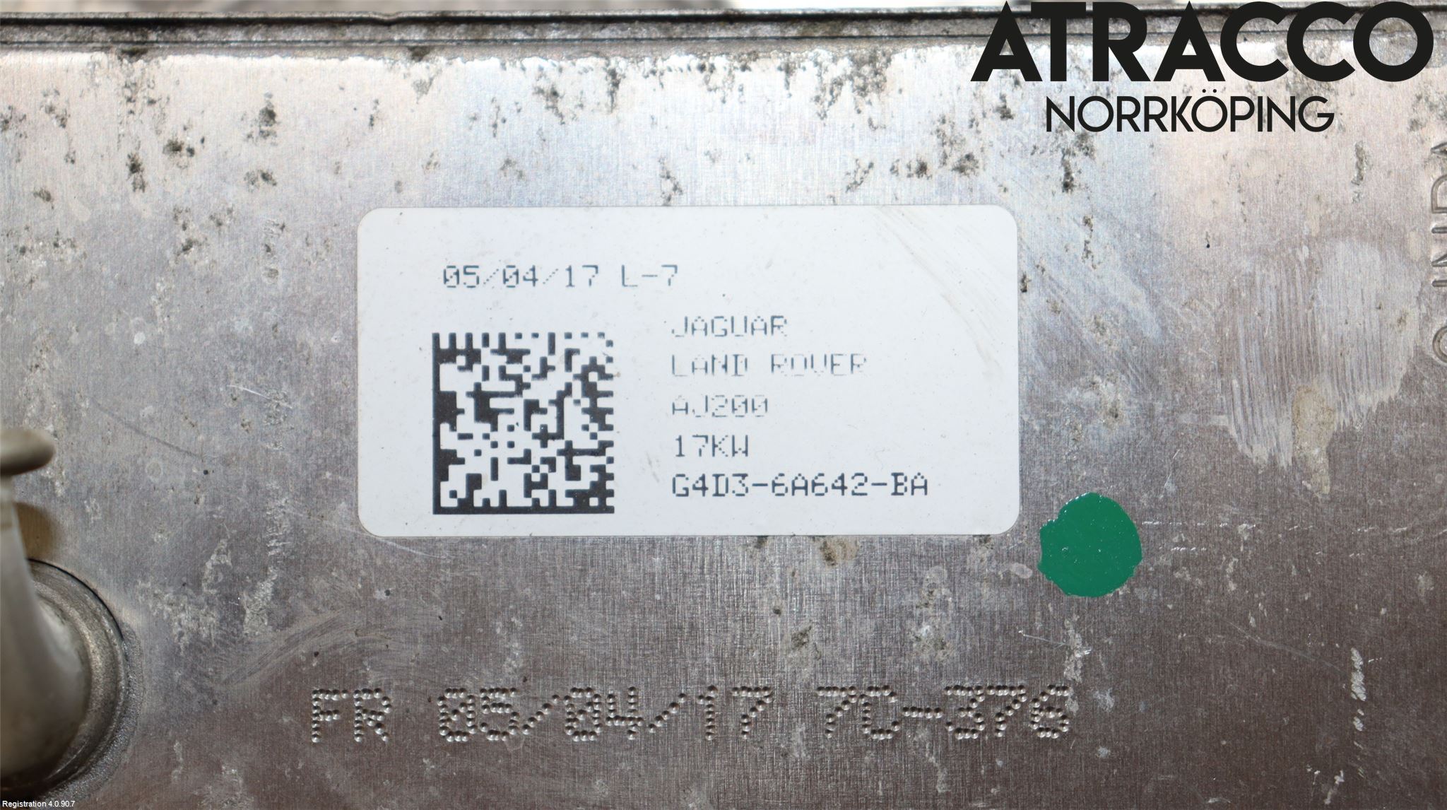 Jaguar F-PACE Oljekylare Motor