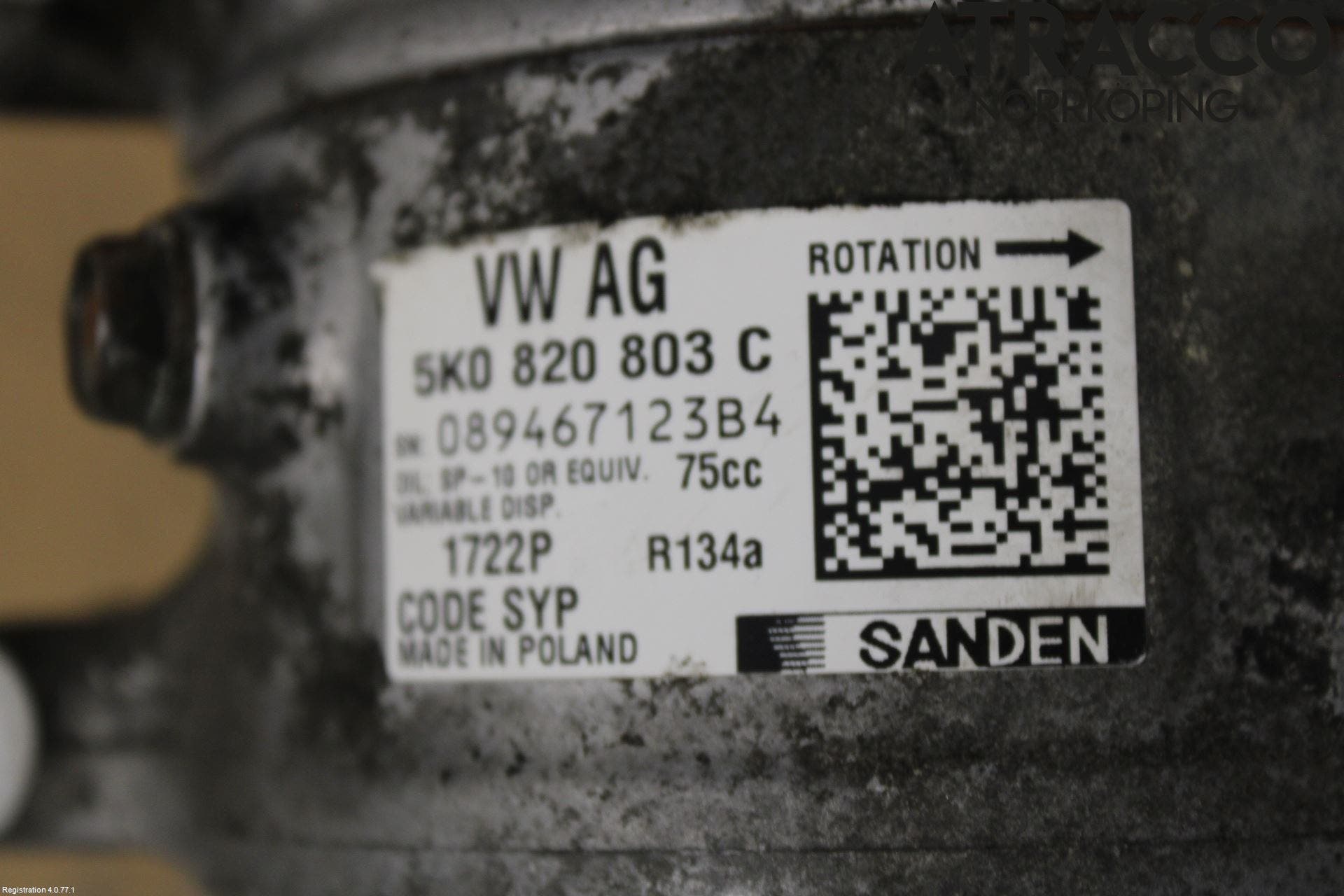 Volkswagen VW PASSAT 11-14 Ac Kompressor