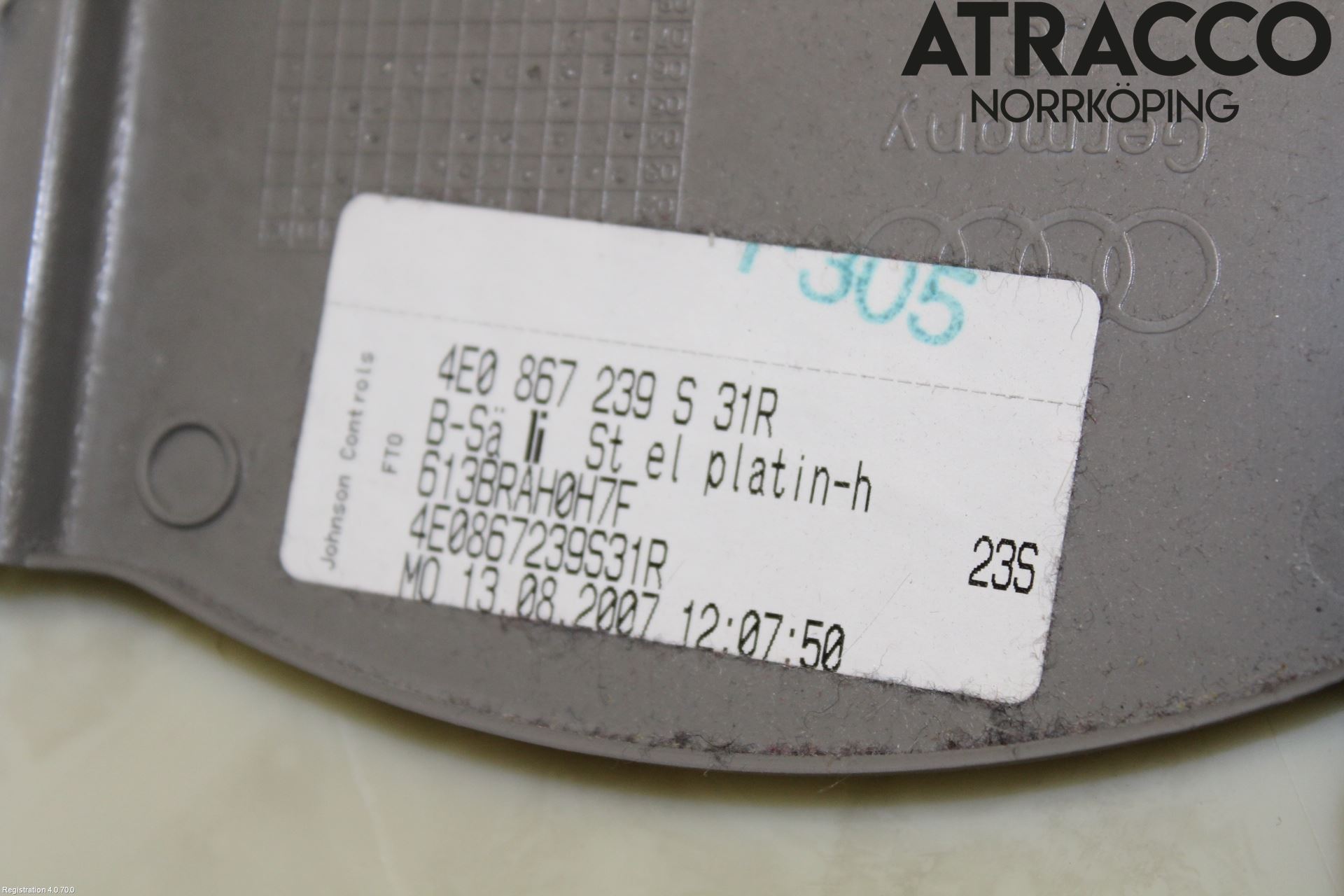 Audi A8/S8 4E  02-09 Inr Plastd A-B-C Stolpe