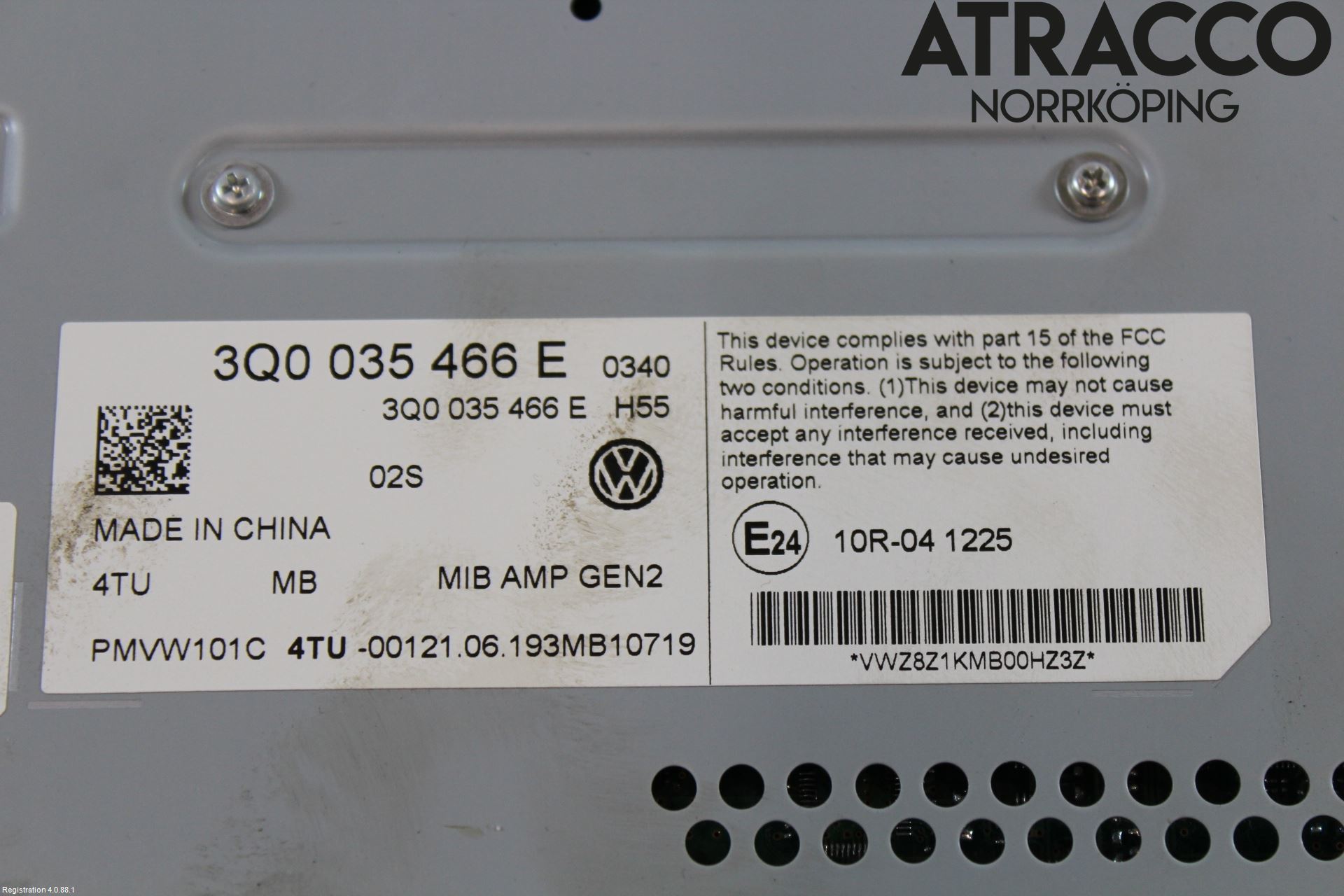 Volkswagen VW TOUAREG CR 18- Radio-Stereo Förstärkare