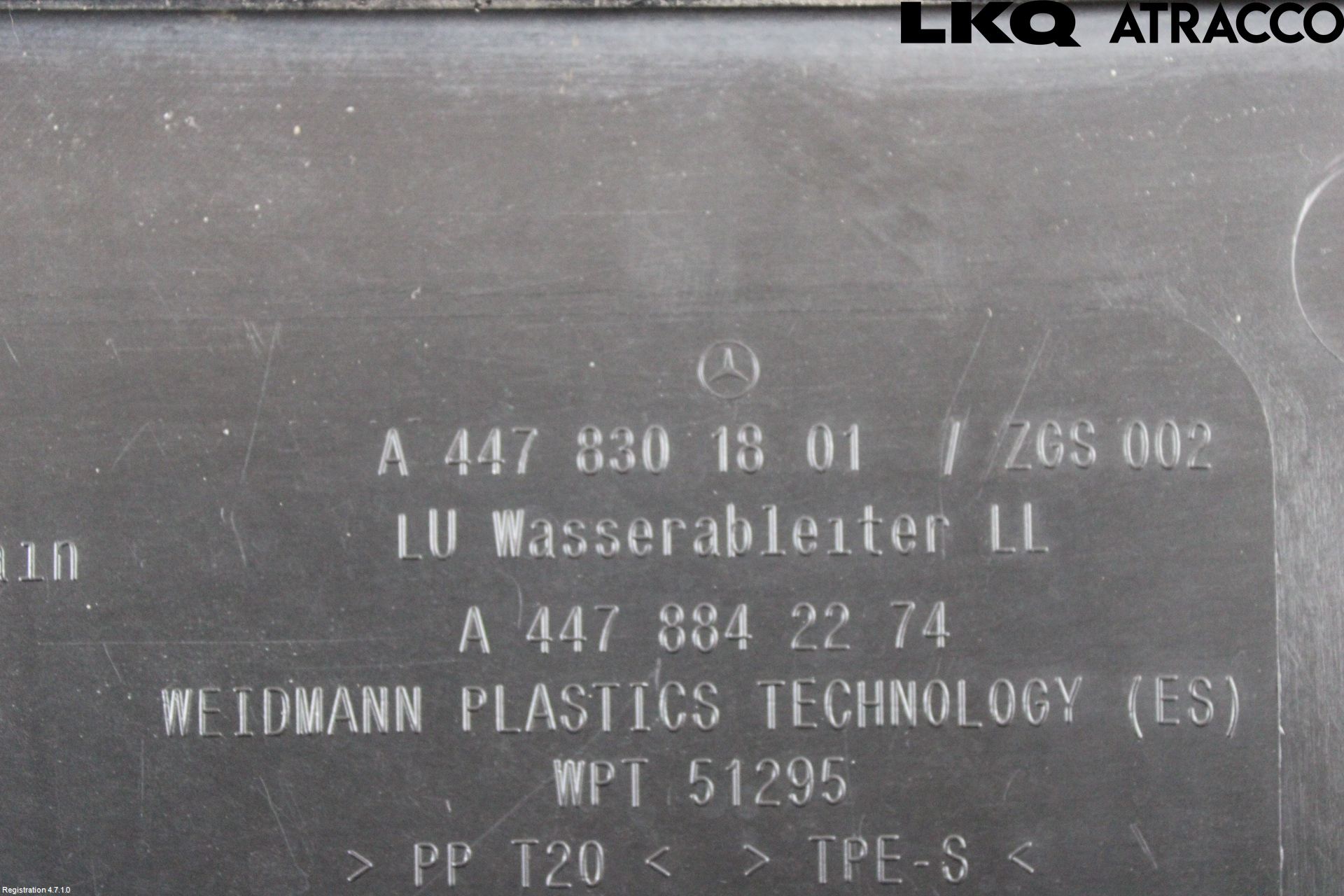 Mercedes-Benz MB VITO/V-KLASS (W640,W447,W448) 14- Torpedplåt-Torpedplast