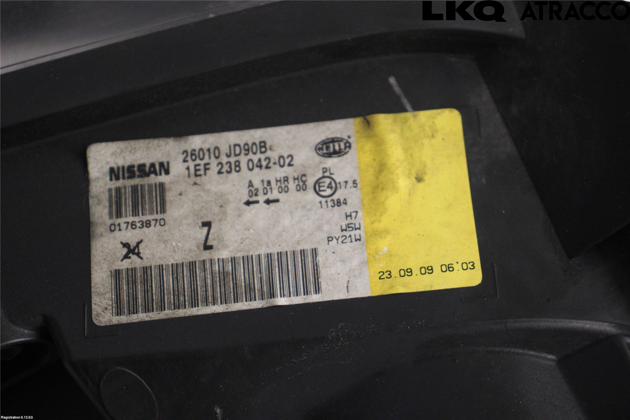 Nissan QASHQAI+2  08-10 Strålkastare Höger