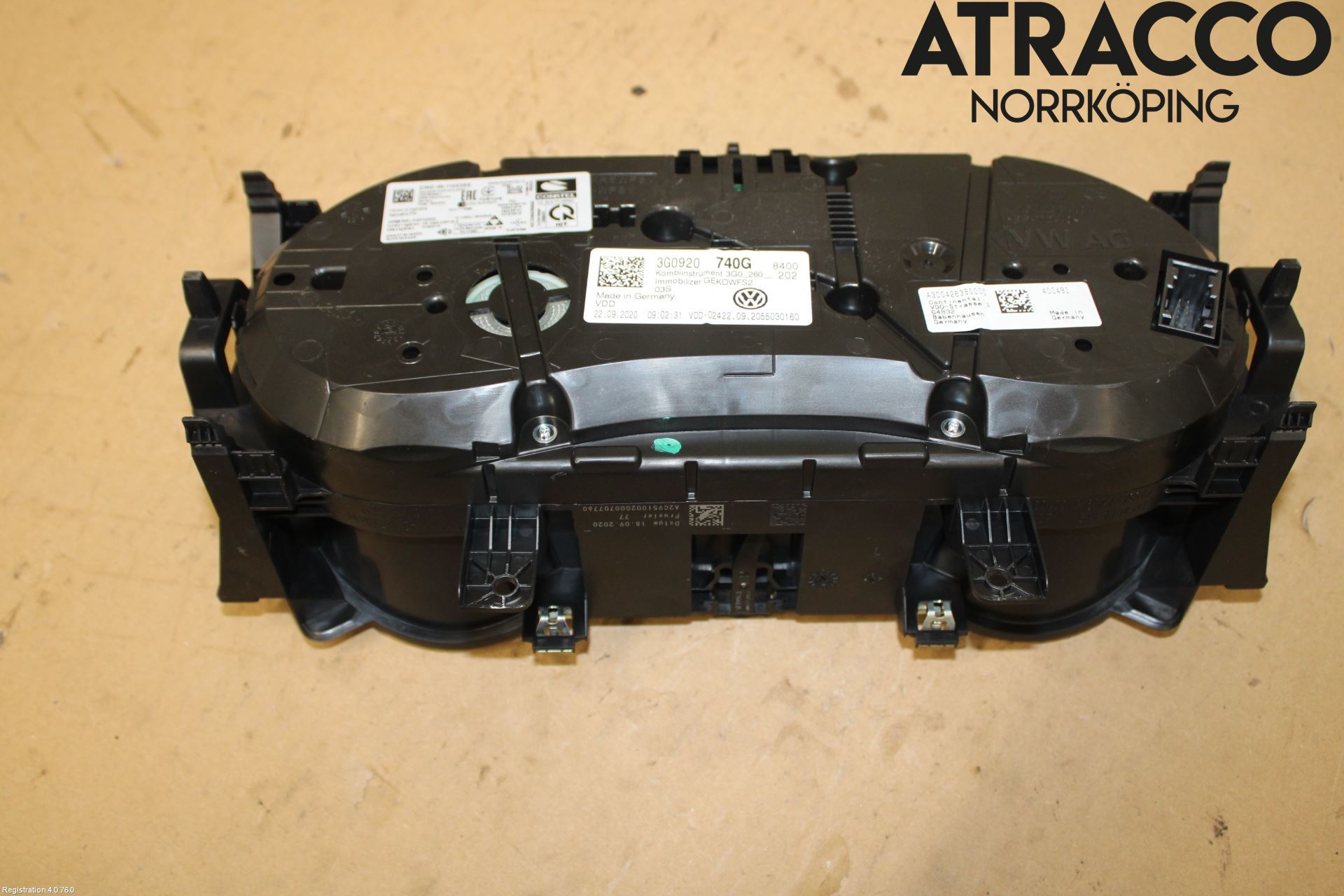 Volkswagen VW PASSAT 15-19 Instrument Komb