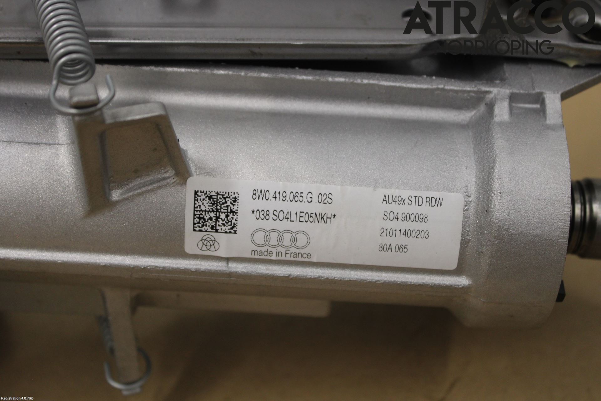 Audi A5 17- Rattaxelagg Justerbart