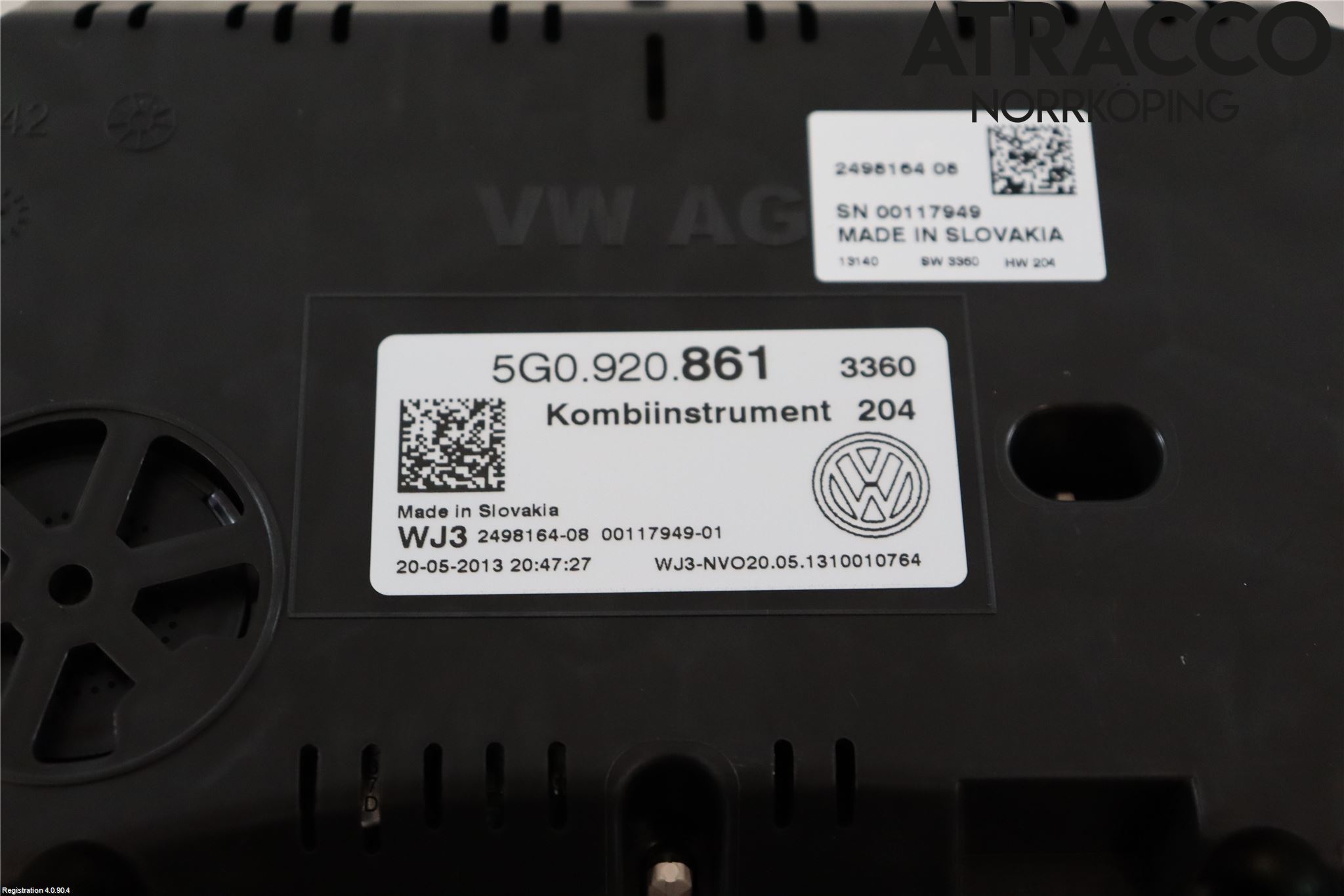 Volkswagen VW GOLF / E-GOLF VII 13-20 Instrument Komb