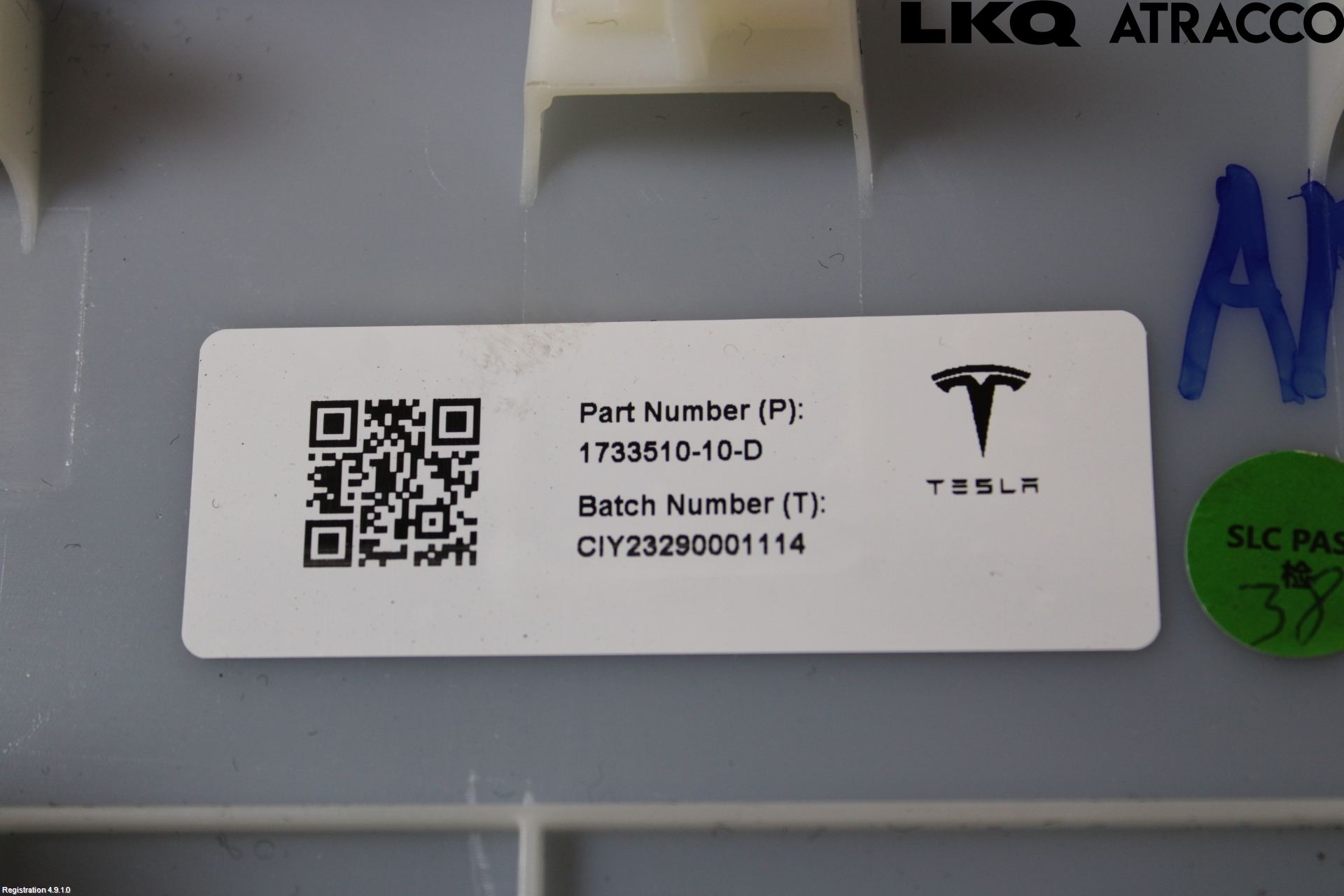 Tesla MODEL 3 17- Inr Plastd A-B-C Stolpe