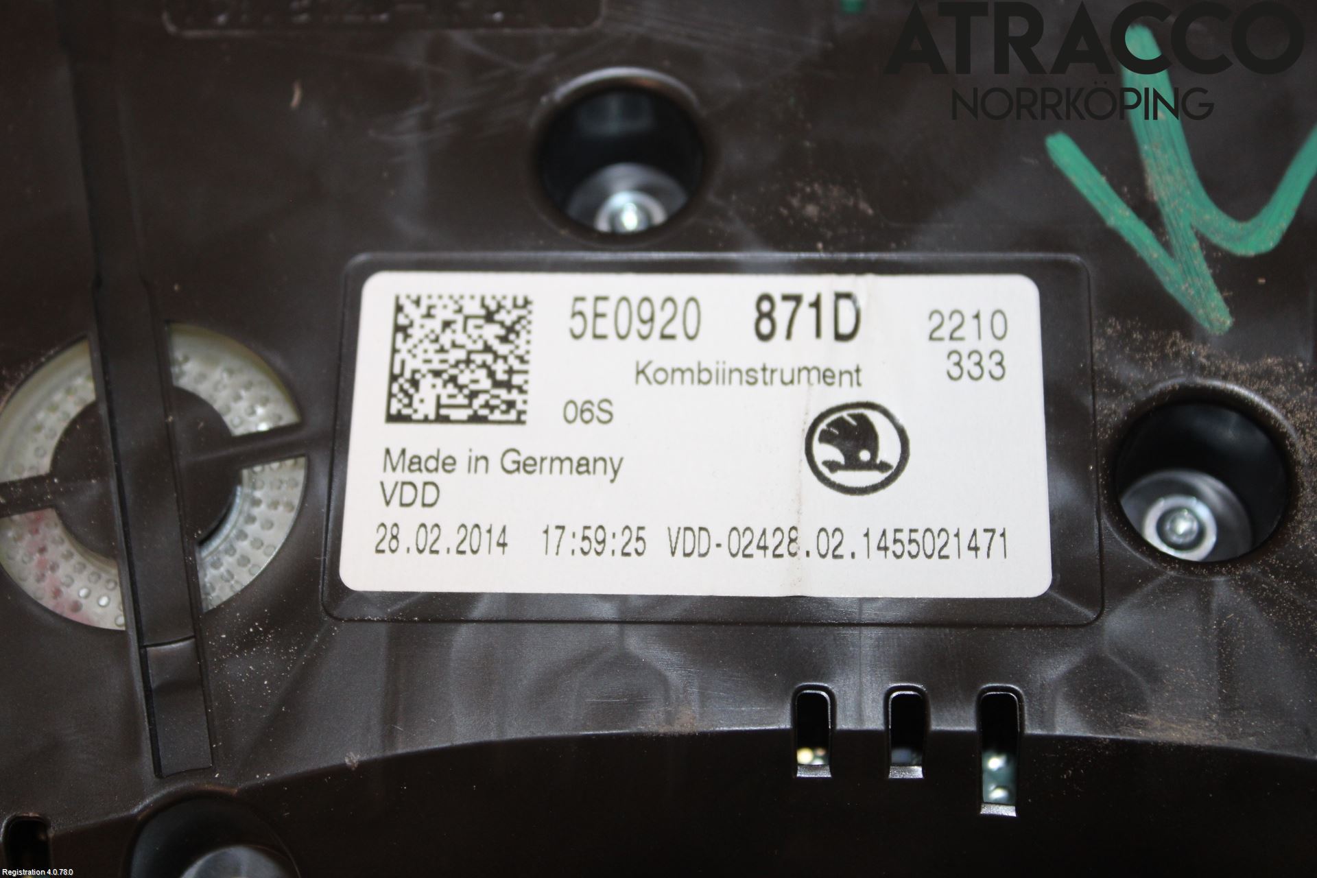 Skoda OCTAVIA (5E) 13-20 Instrument Komb