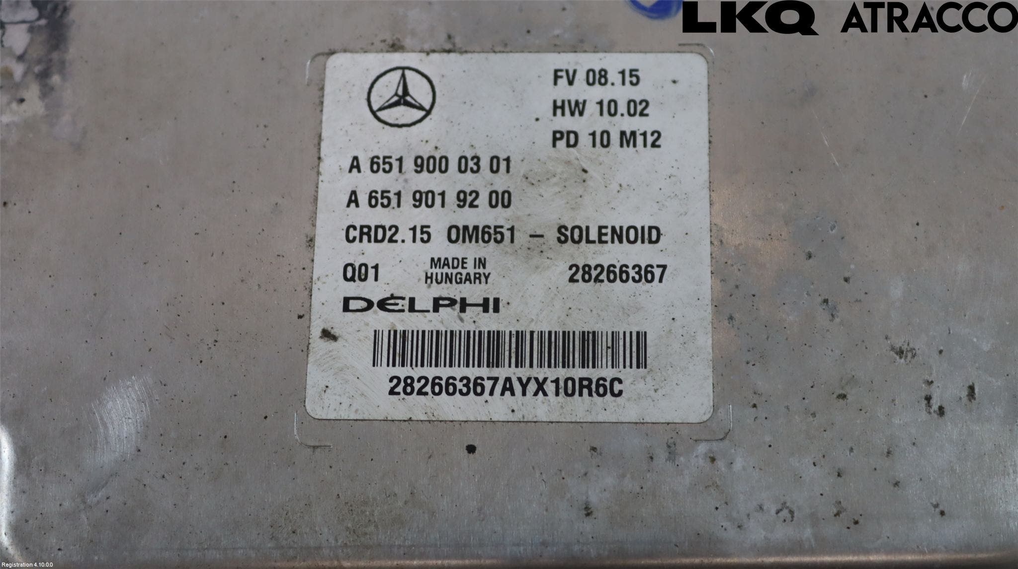 Mercedes-Benz MB E-KLASS (W212) 09-16 Styrenhet Inspump Diesel