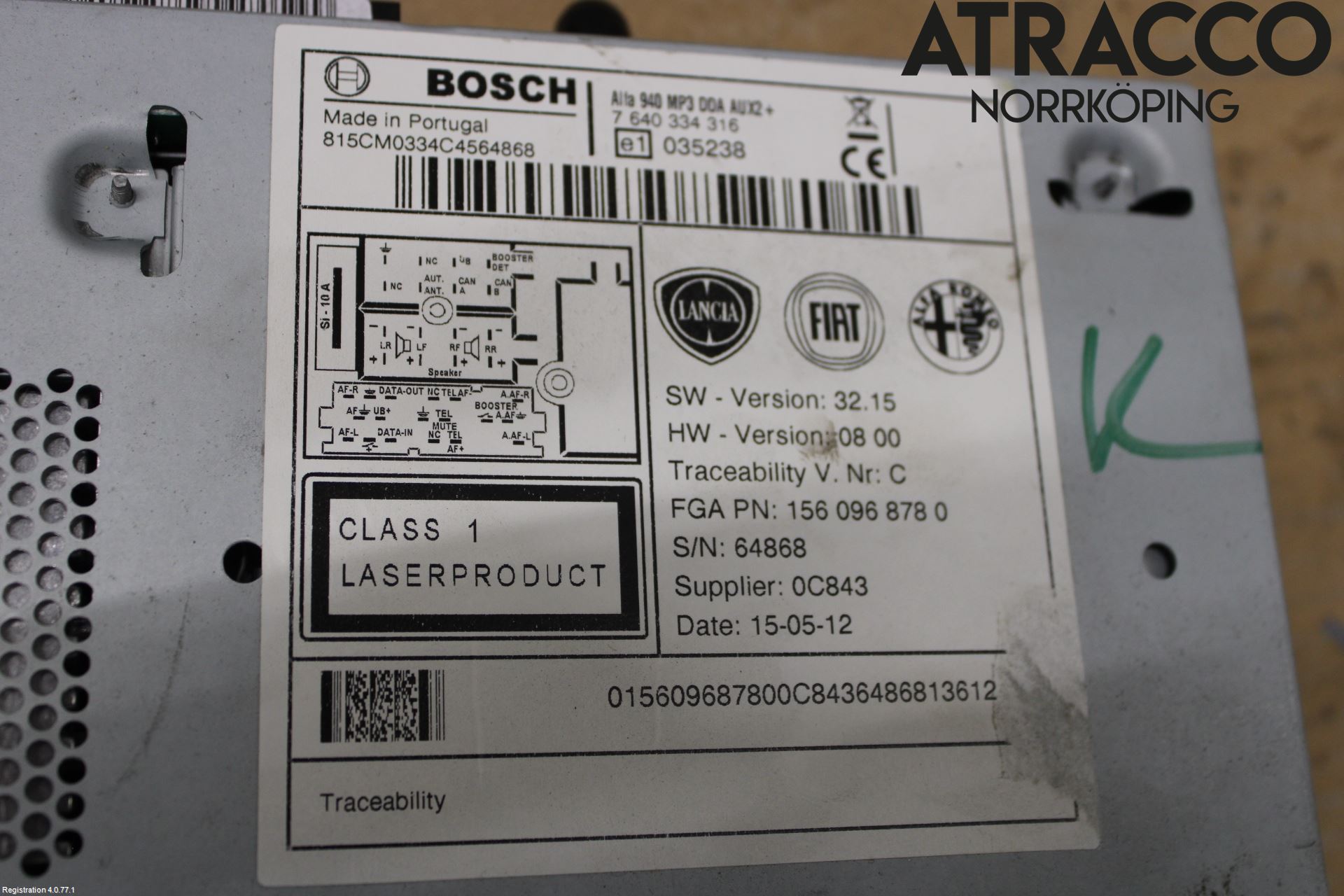 Alfa GIULIETTA Cd Radio - Multimediapanel