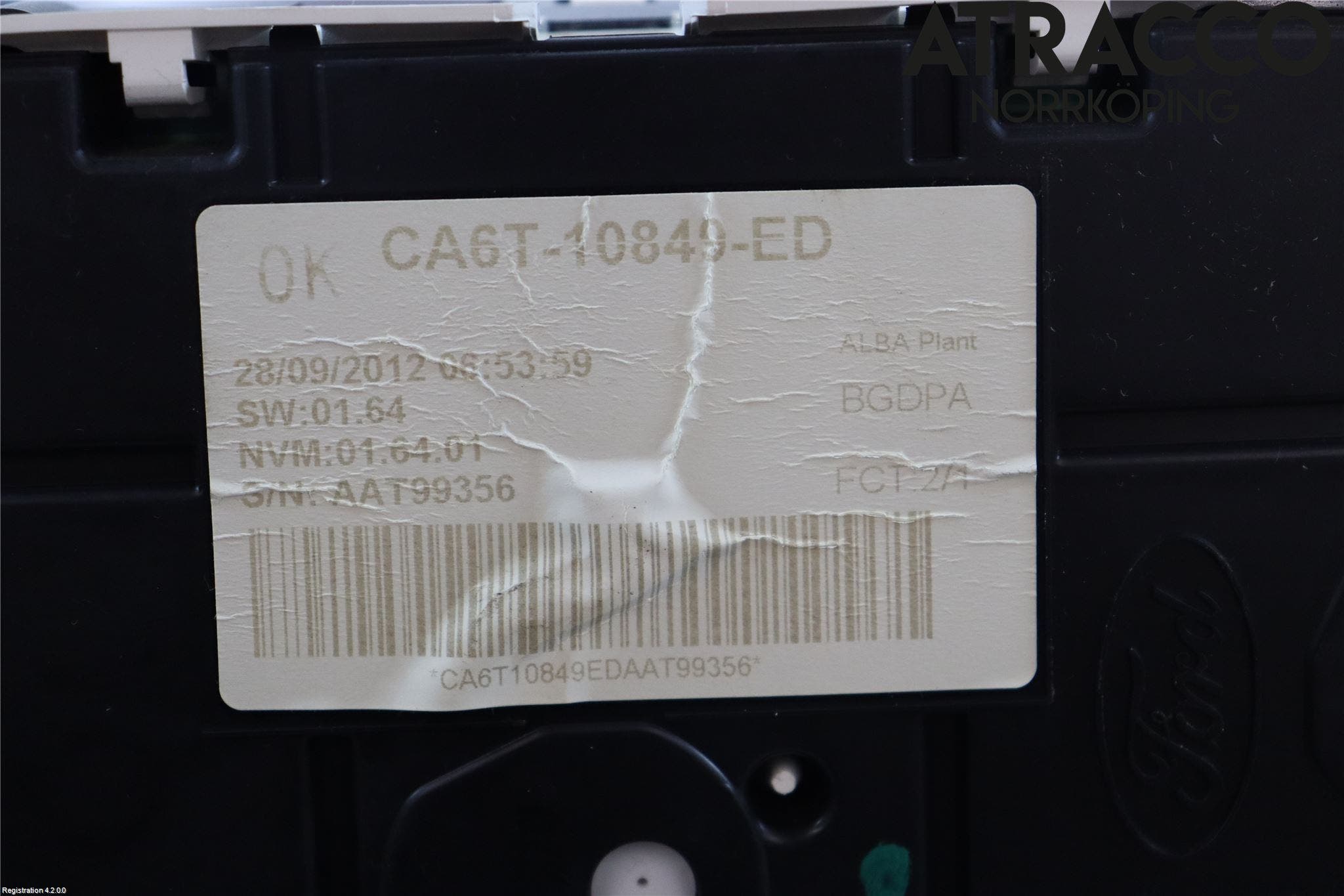 Ford FIESTA 09-12 Instrument Komb