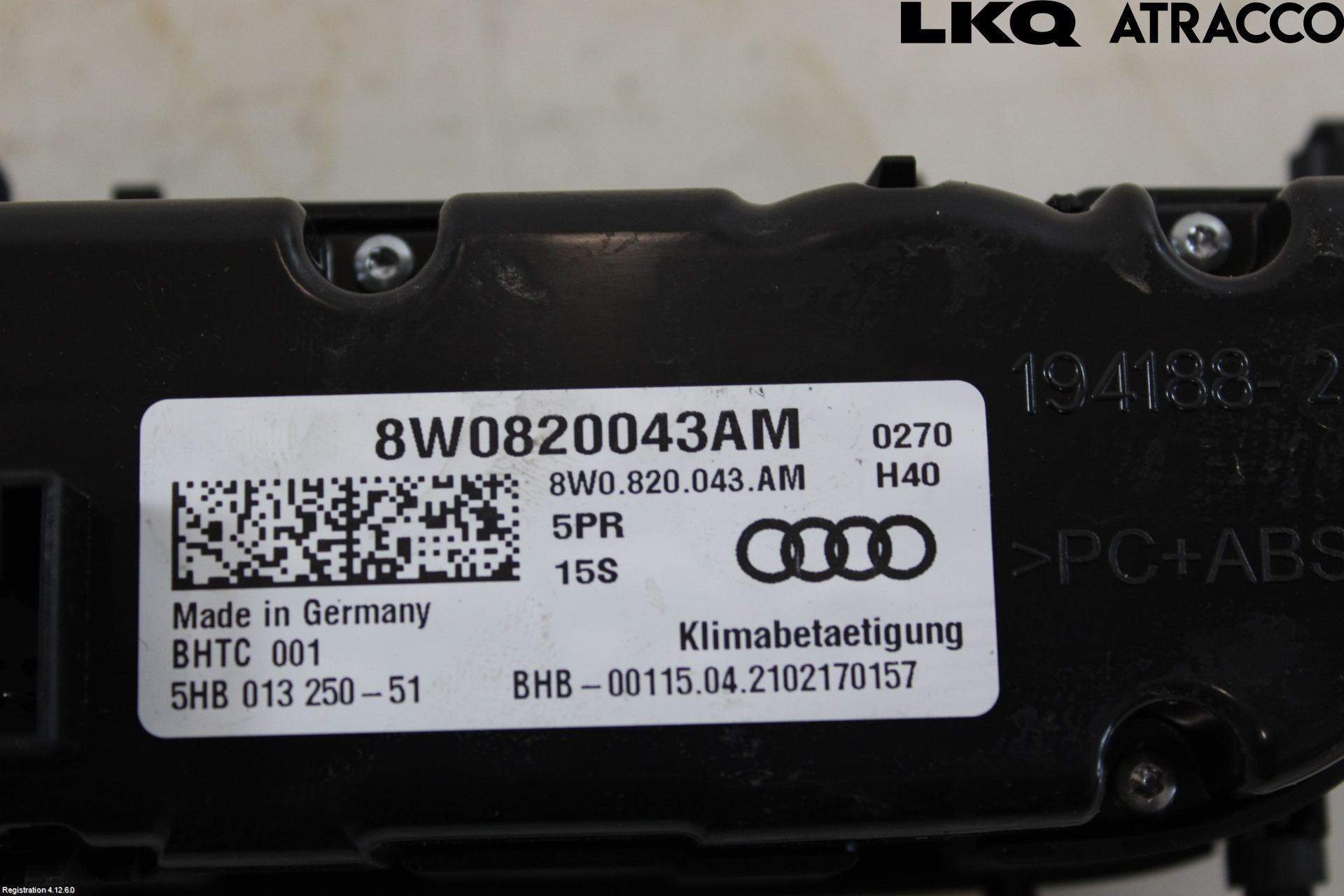 Audi A4/S4 B9 20- Värmereglage