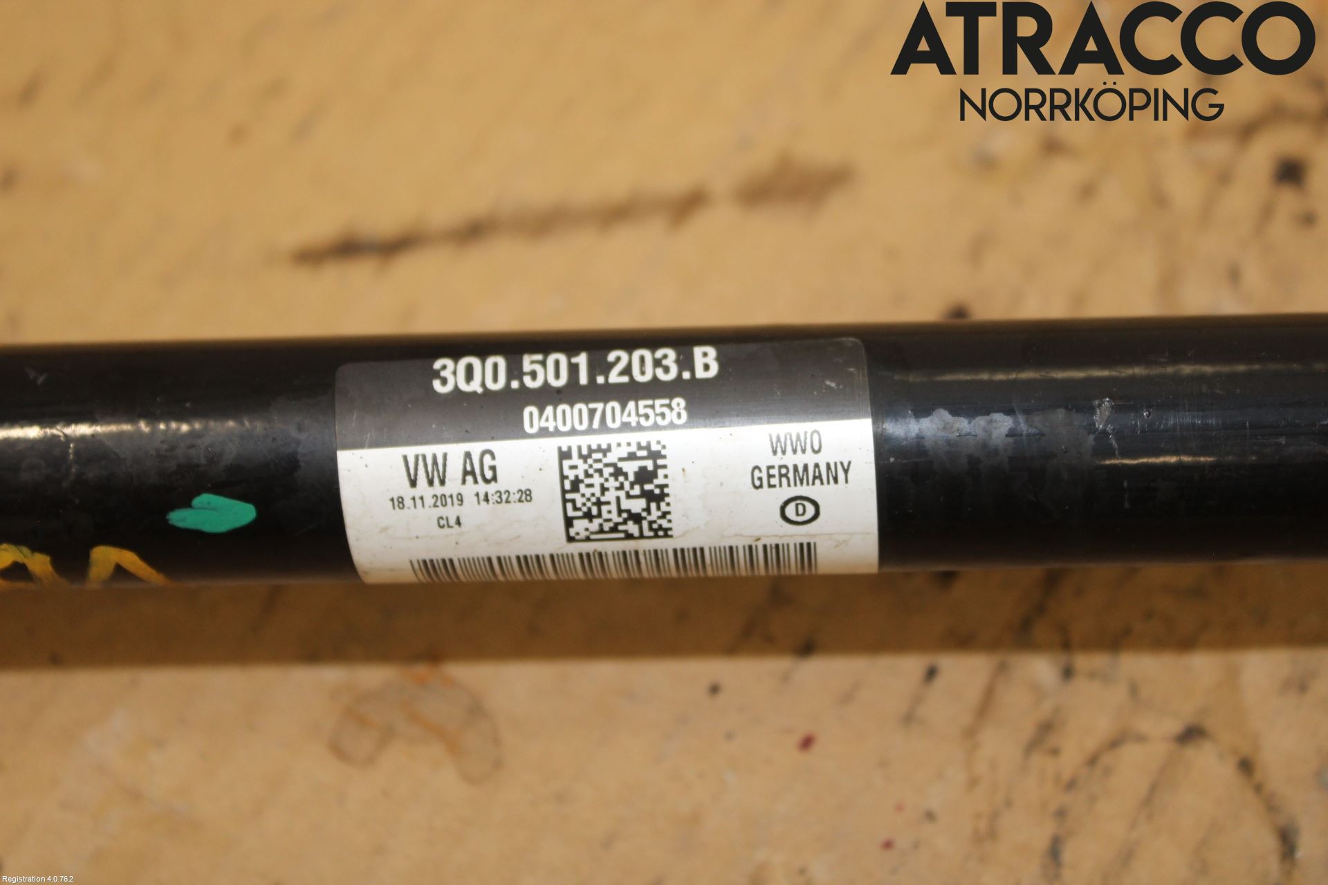 Volkswagen VW TIGUAN 16-24 Drivaxel Bak Vänster