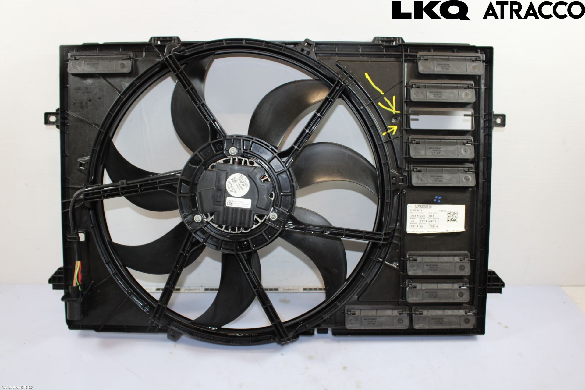Volkswagen VW TRANSP/CARAVELLE (T6) 16-22 Kylfläkt El