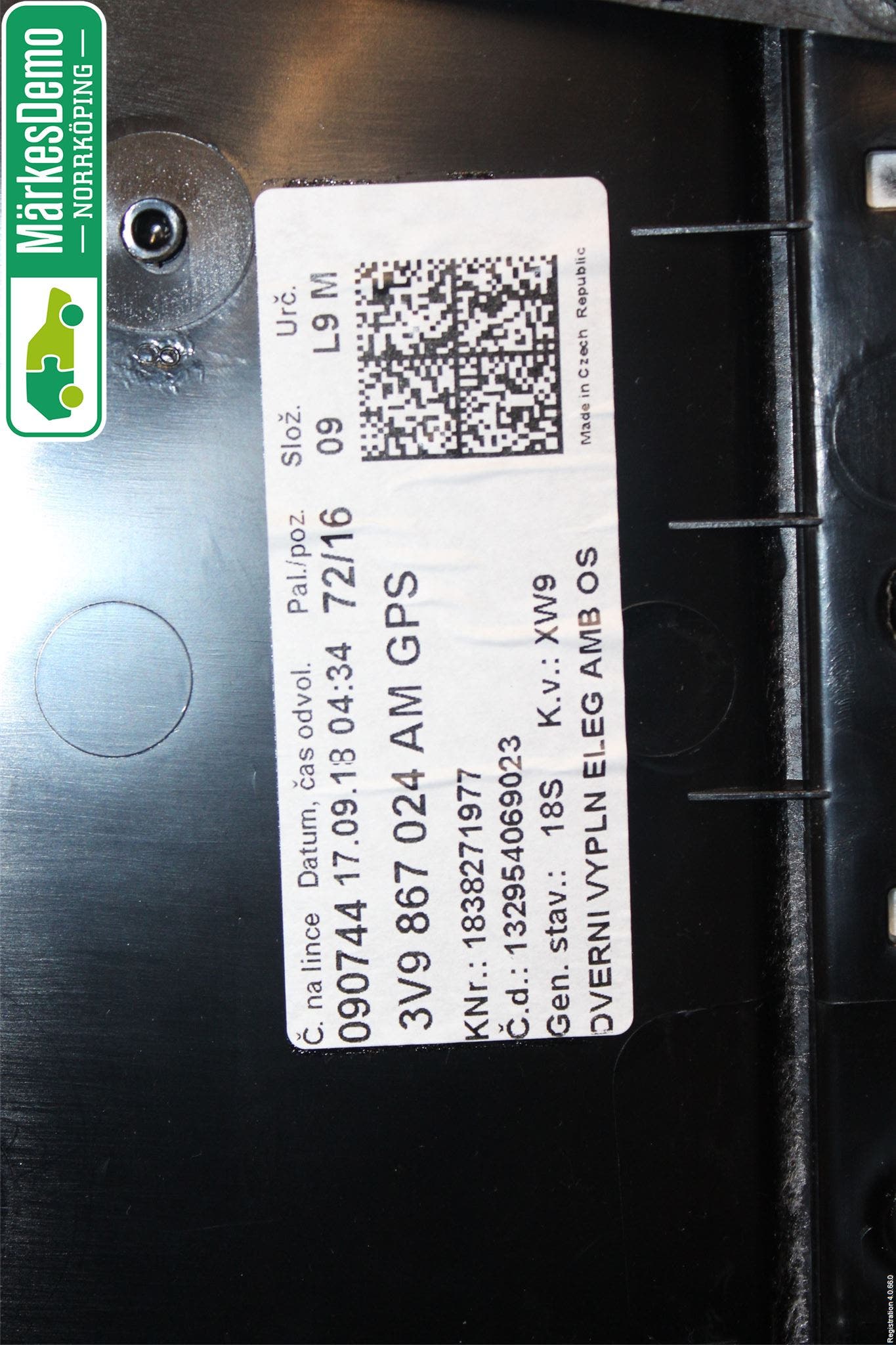 Skoda SUPERB 16-24 Dörrklädsel Hö