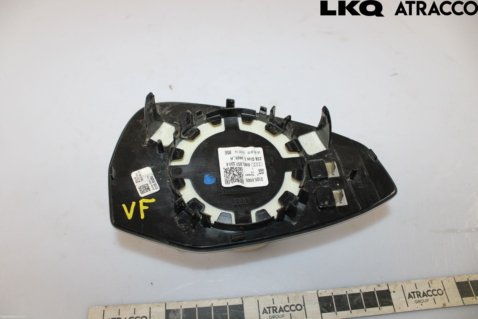 Audi A5 17- Spegelglas Vä