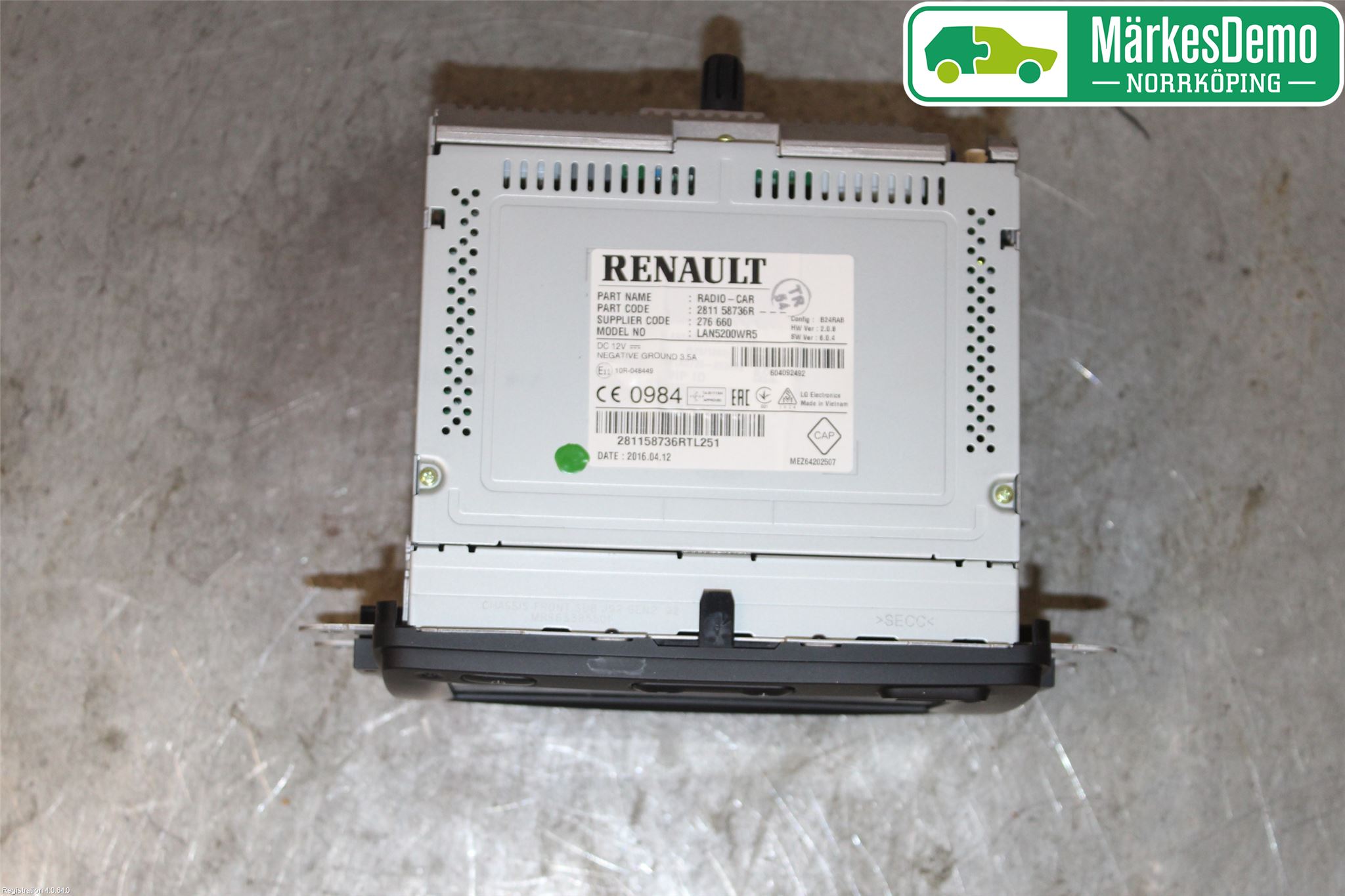 Dacia LOGAN MCV/STEPWAY Cd Radio - Multimediapanel