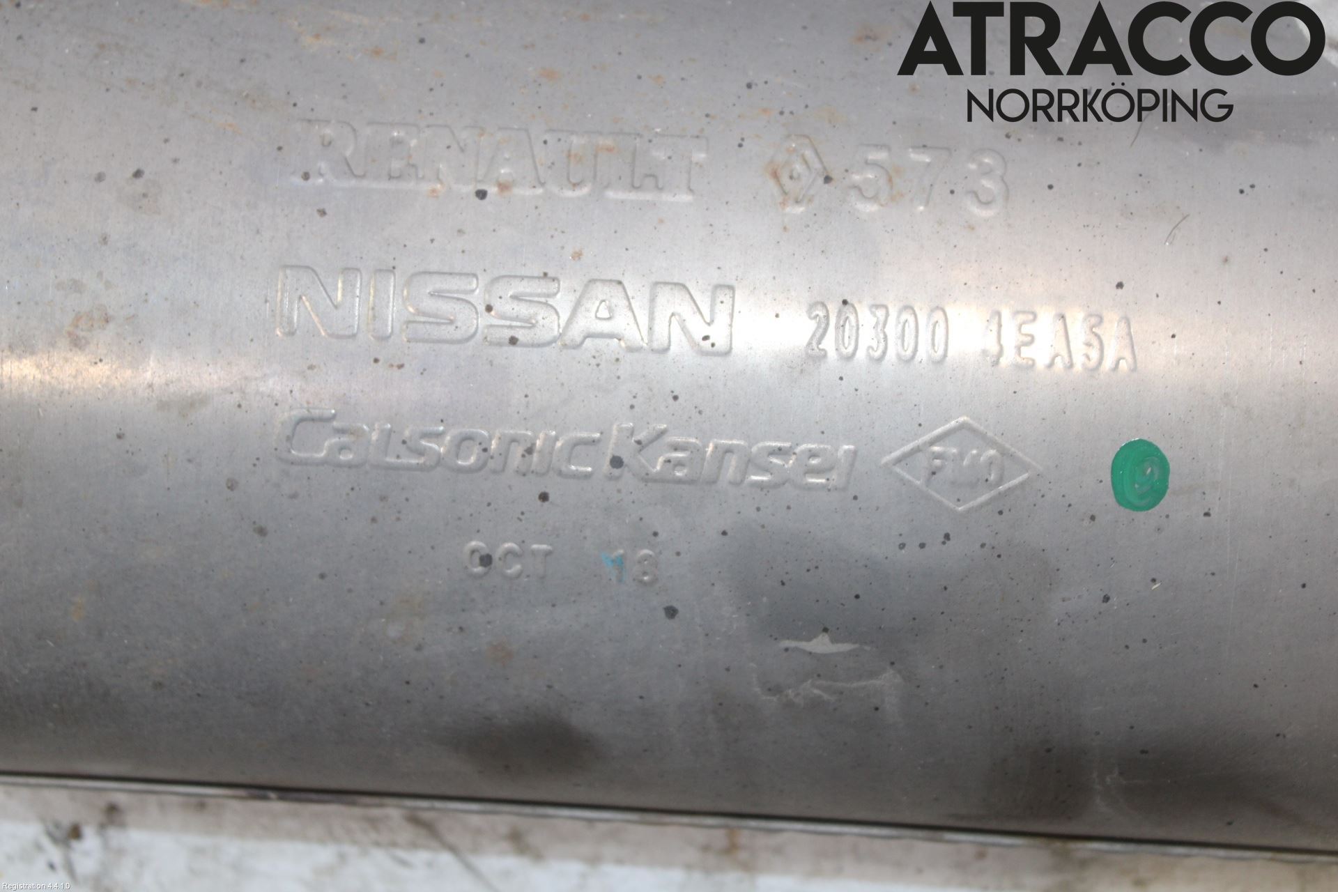 Nissan QASHQAI 17-21 Avgas Mellandämpare
