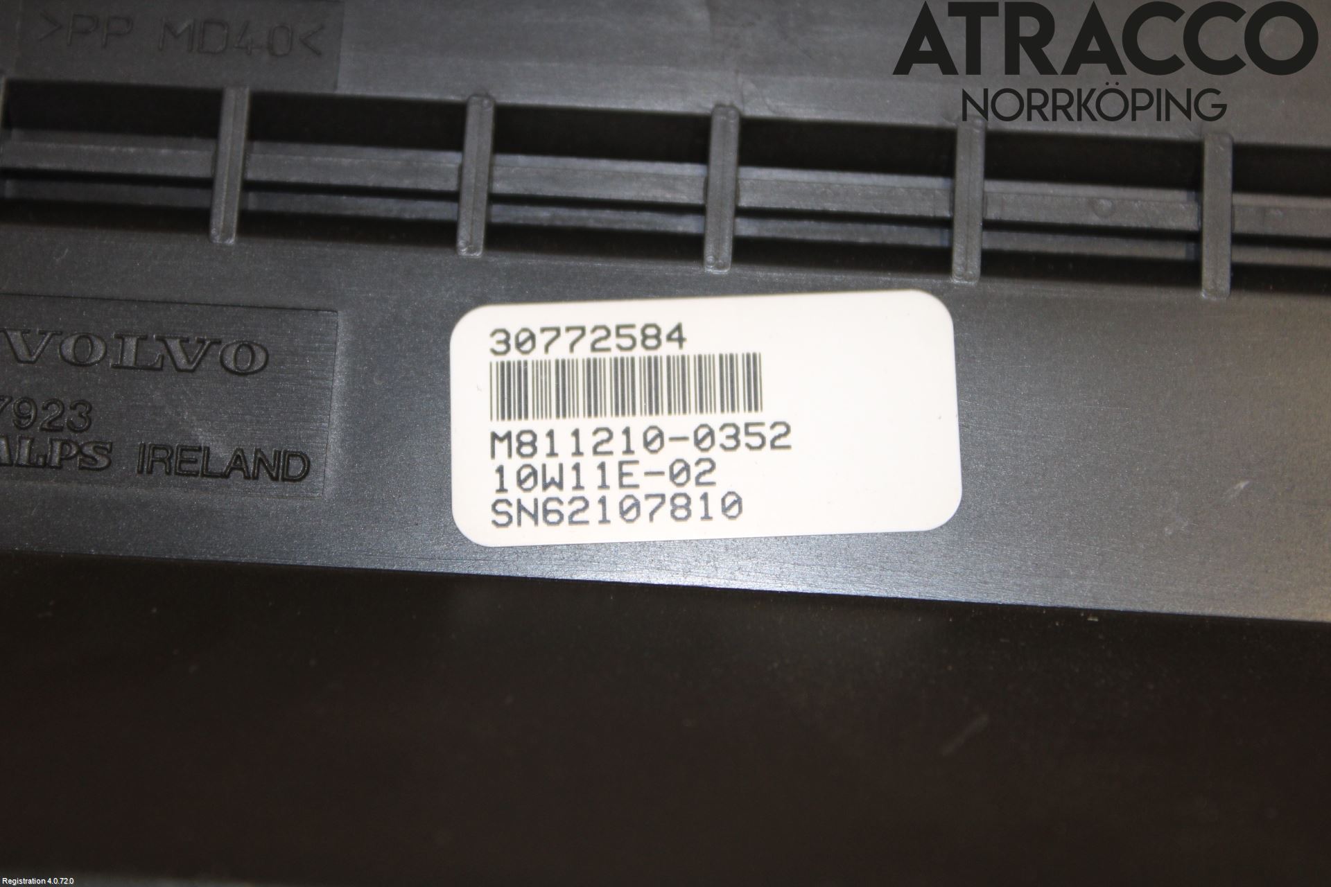 Volvo XC60 09-13 Kontrolldisplay