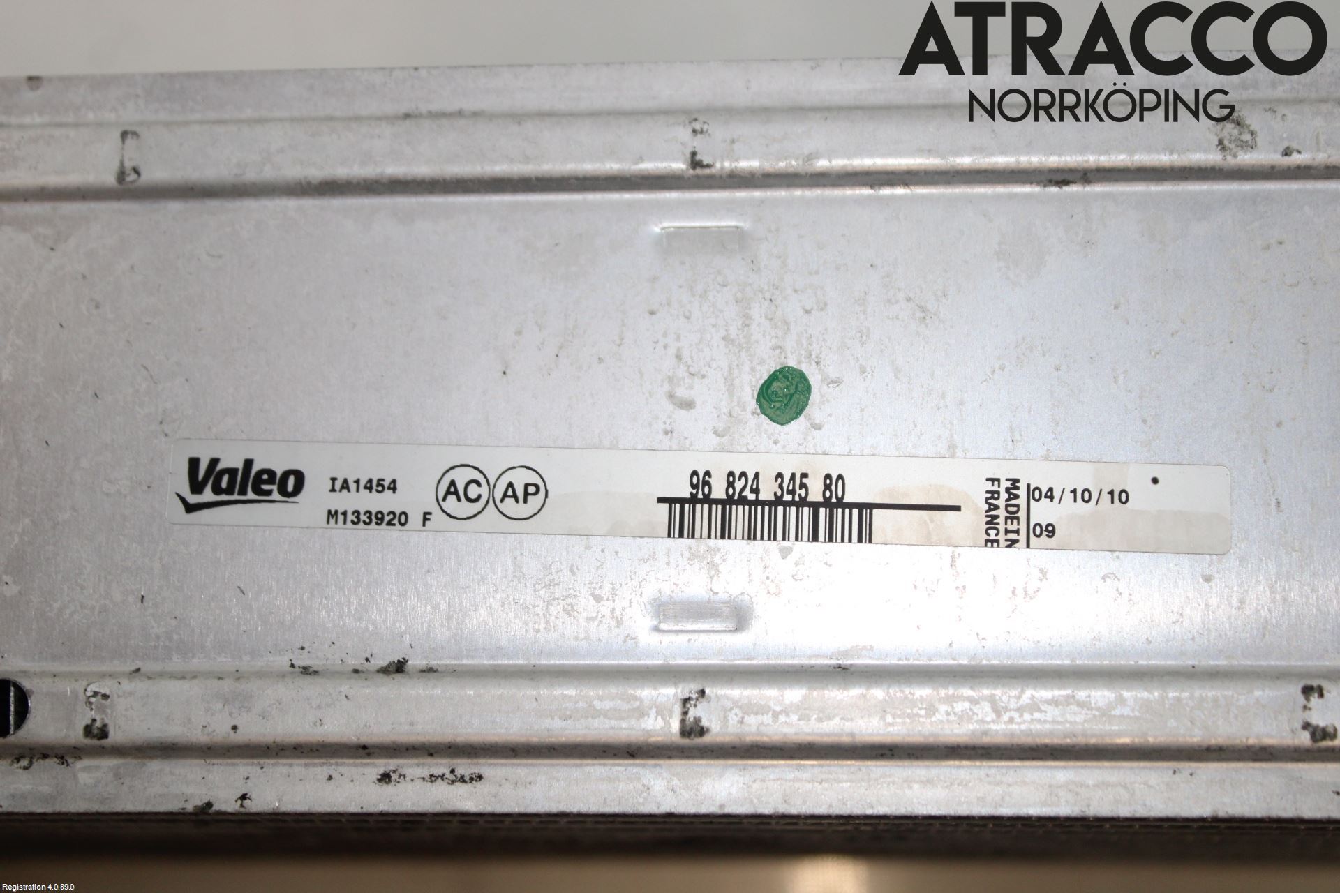 Peugeot PARTNER 08-15 Laddluft-Intercooler Kyl