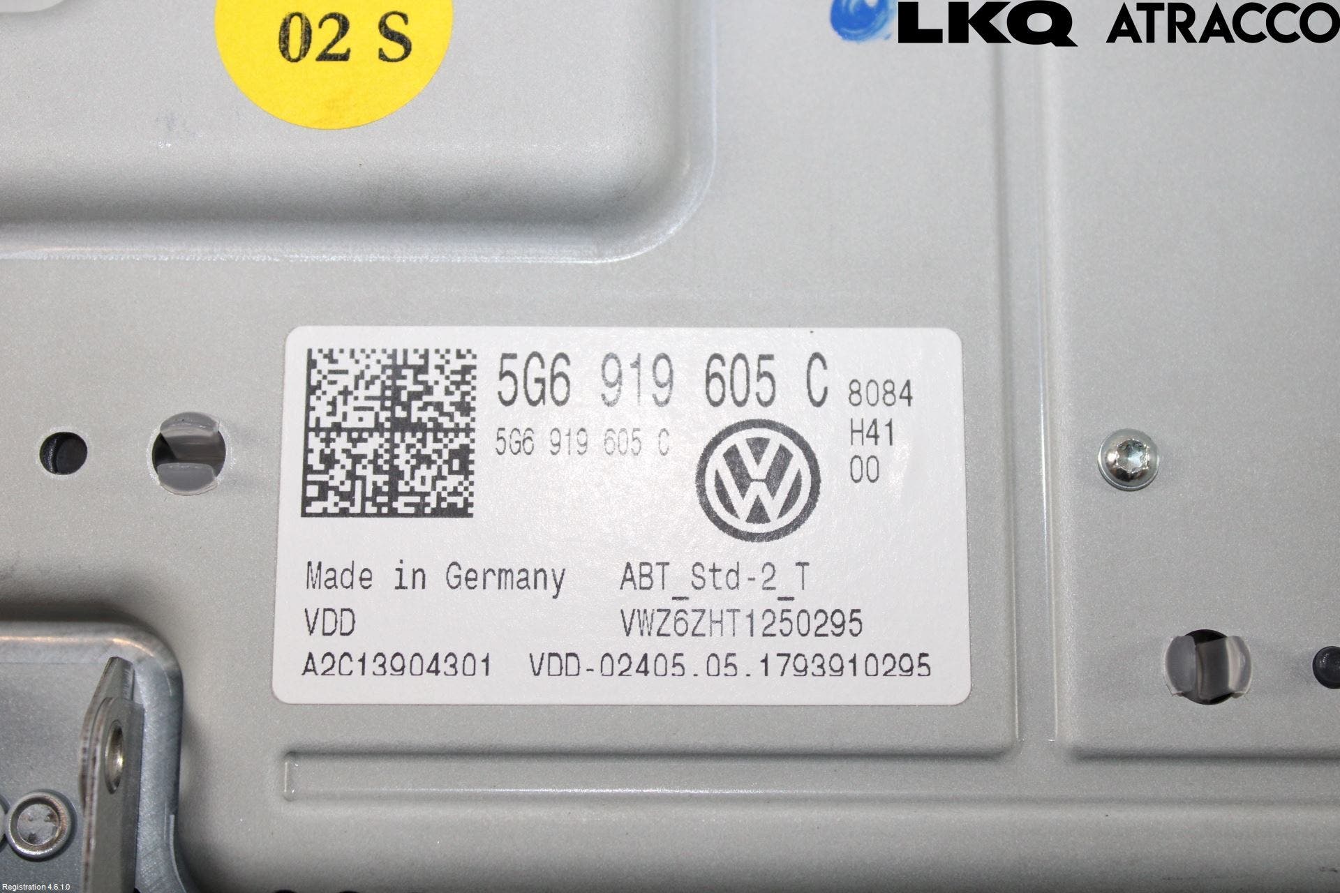 Volkswagen VW GOLF / E-GOLF VII 13-20 Multifunktionsdisplay