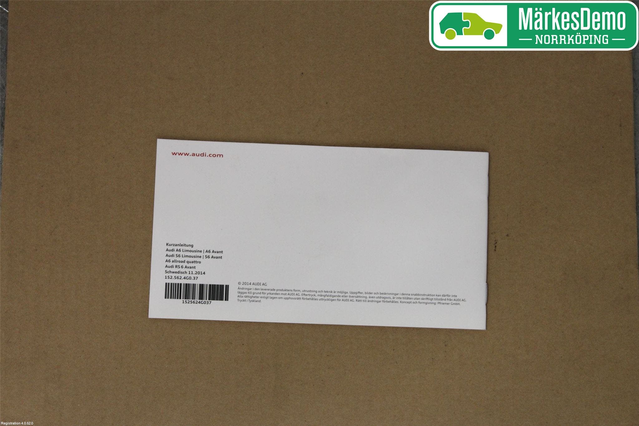 Audi A6/S6 4G 11-18 Instruktionsbok