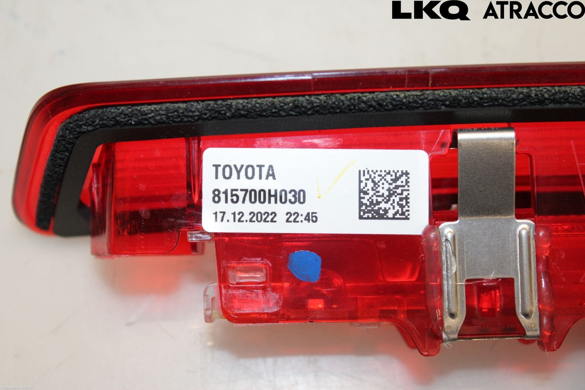 Toyota AYGO X AB70 22- Bromsljus Bakruta