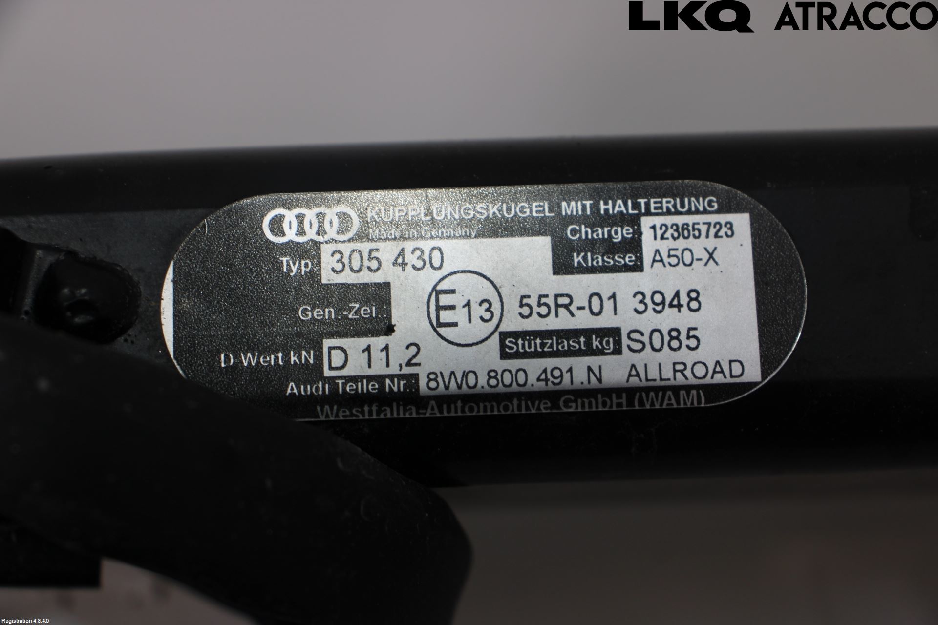 Audi A4/S4 B9 20- Dragkrok