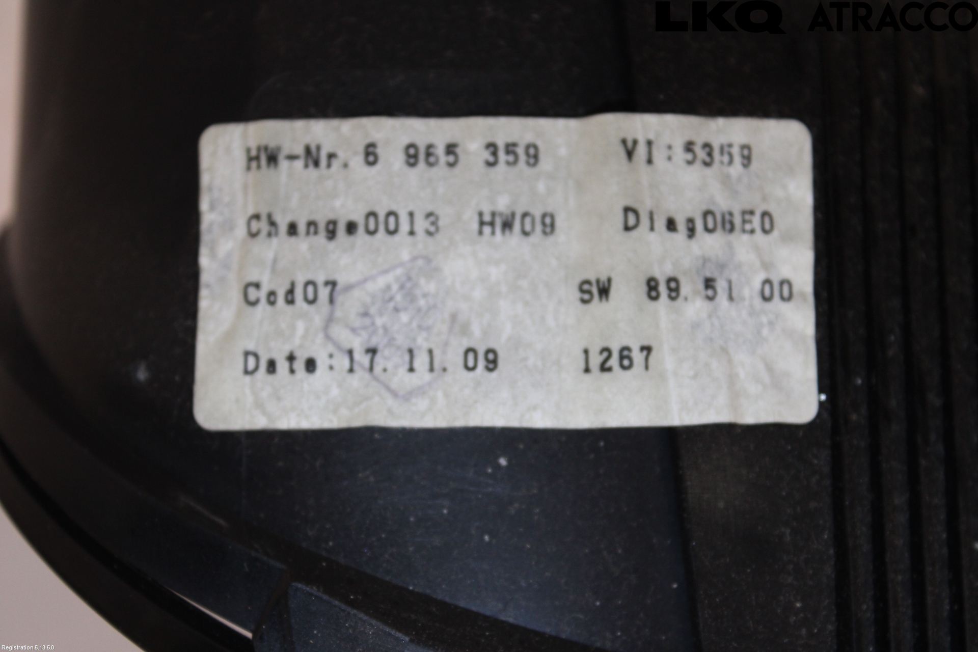 BMW 5 E60/61 Sed/Tou 02-10 Instrument Komb