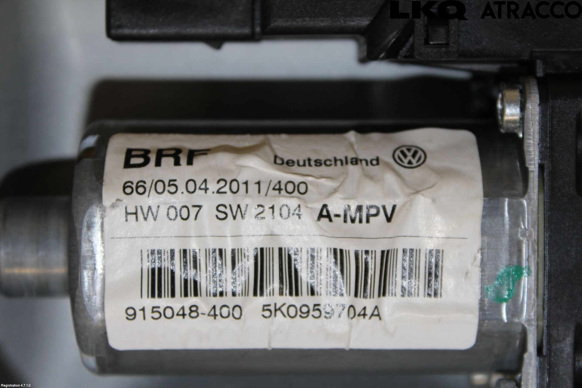 Volkswagen VW TOURAN 10-15 Fönsterhiss El Kompl
