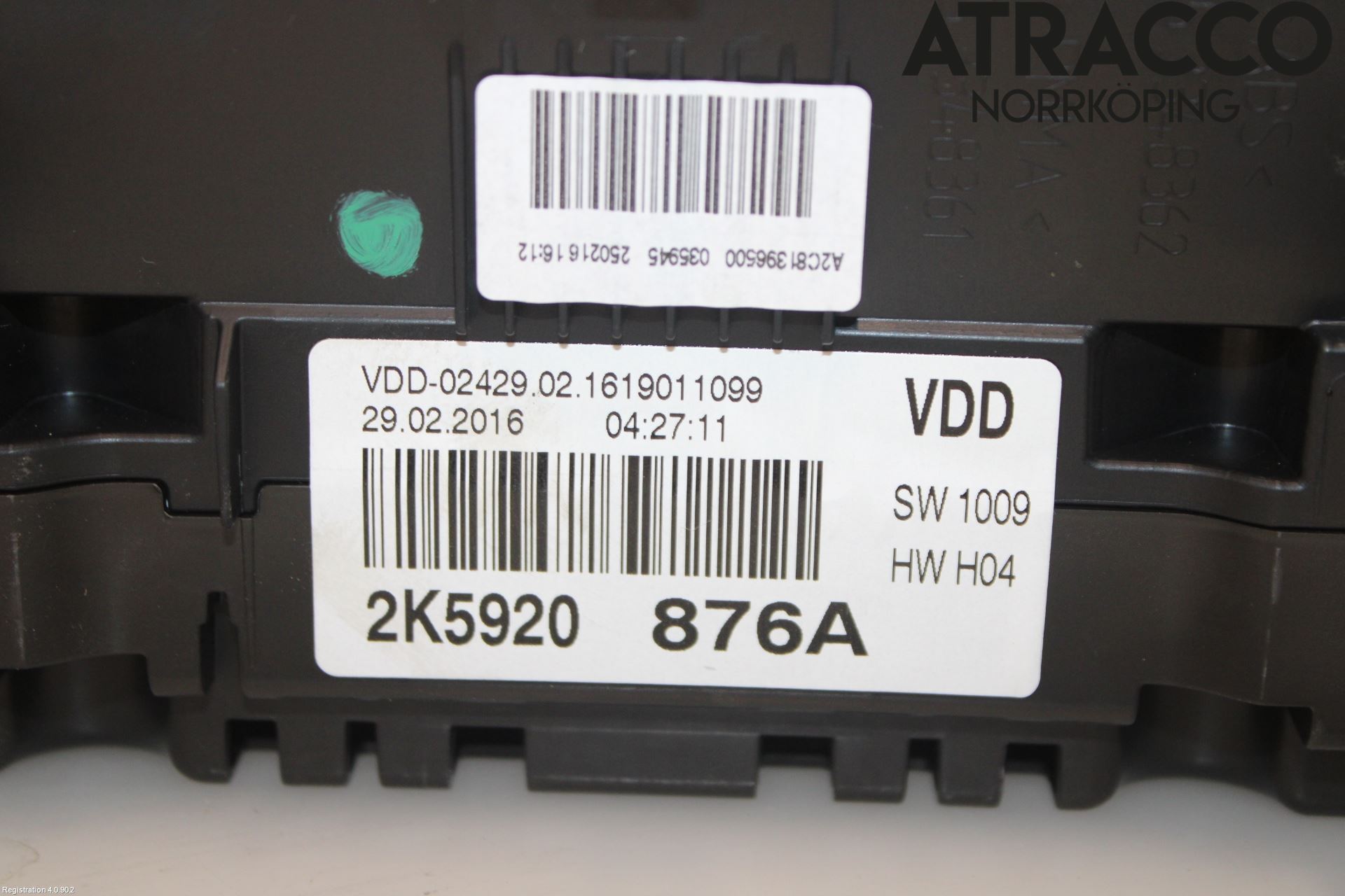 Volkswagen VW CADDY 16-20 Instrument Komb
