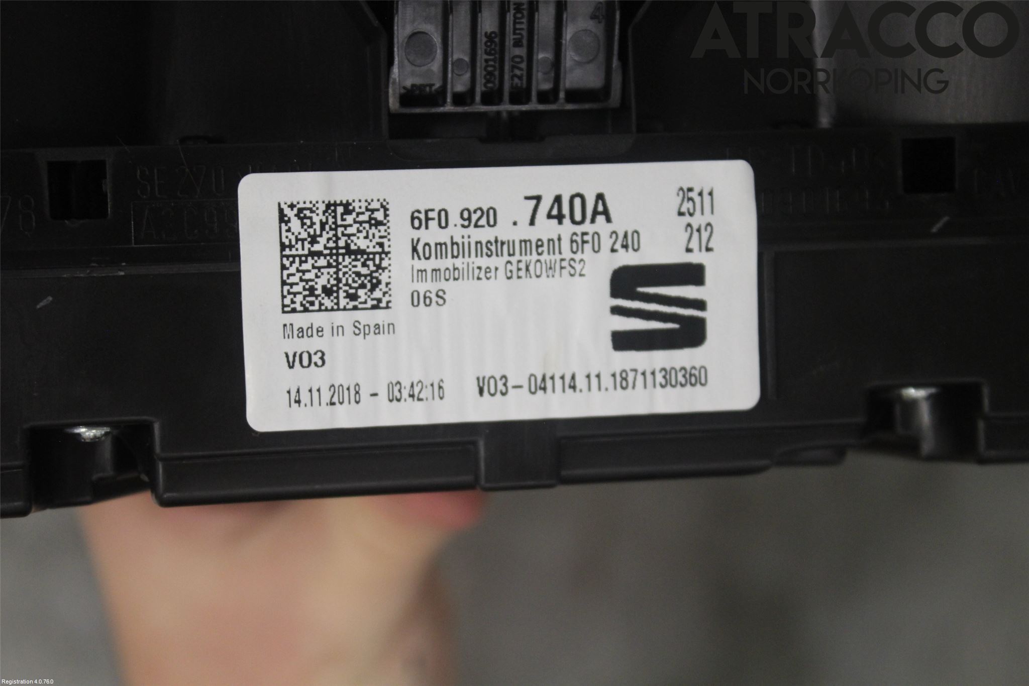 Seat IBIZA V 17-20 Instrument Komb