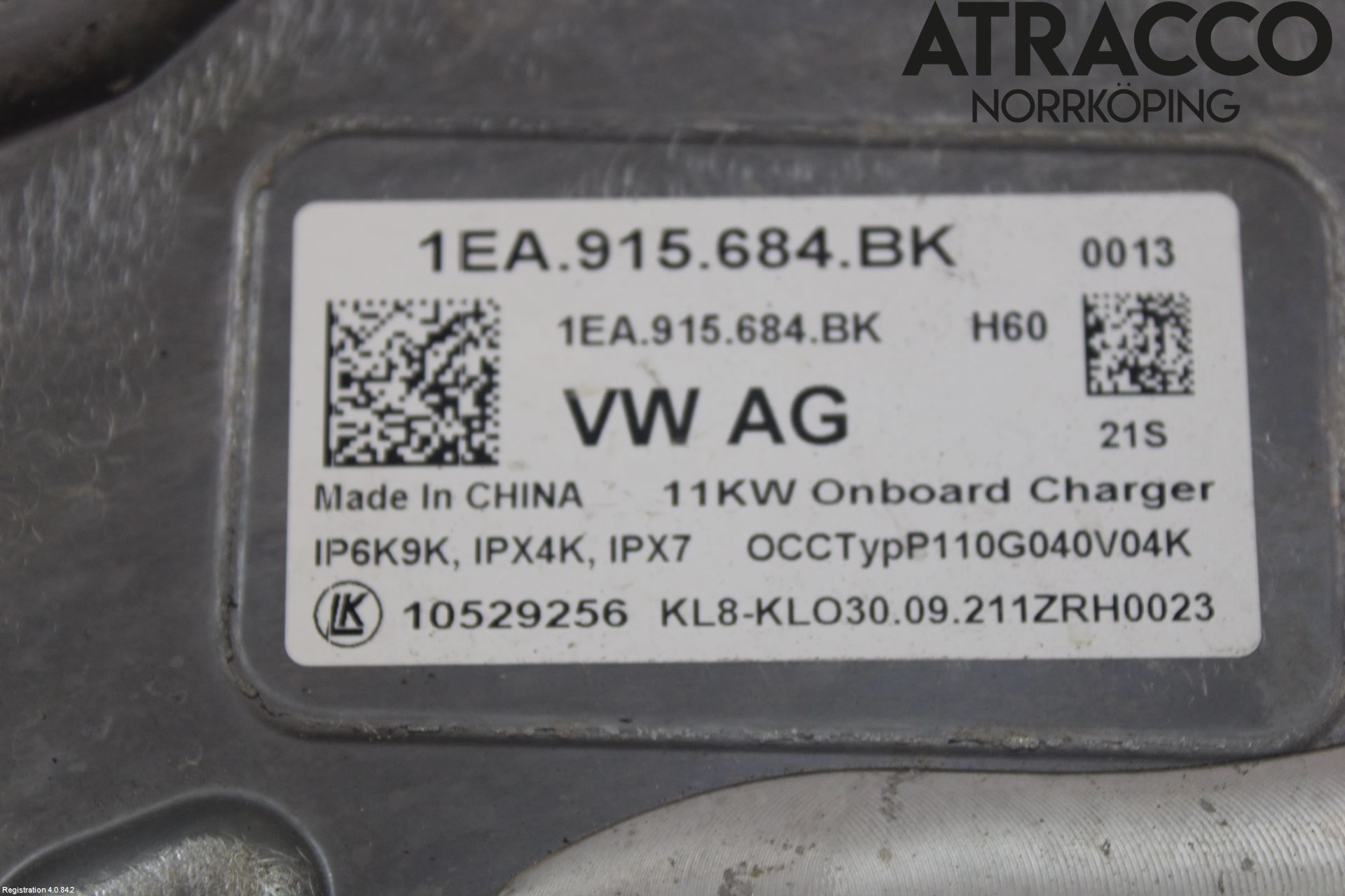 Volkswagen VW ID.4 21- Batteriladdare Högspänning