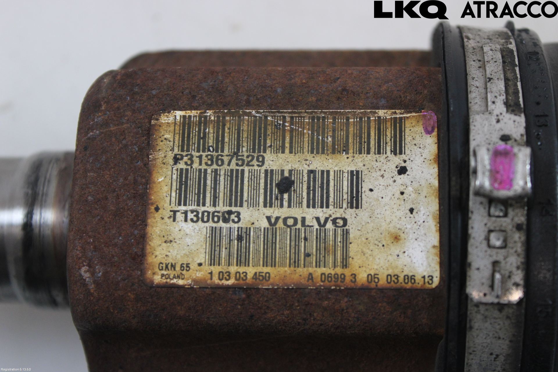 Volvo V60 14-18 Drivaxel Fram Vänster