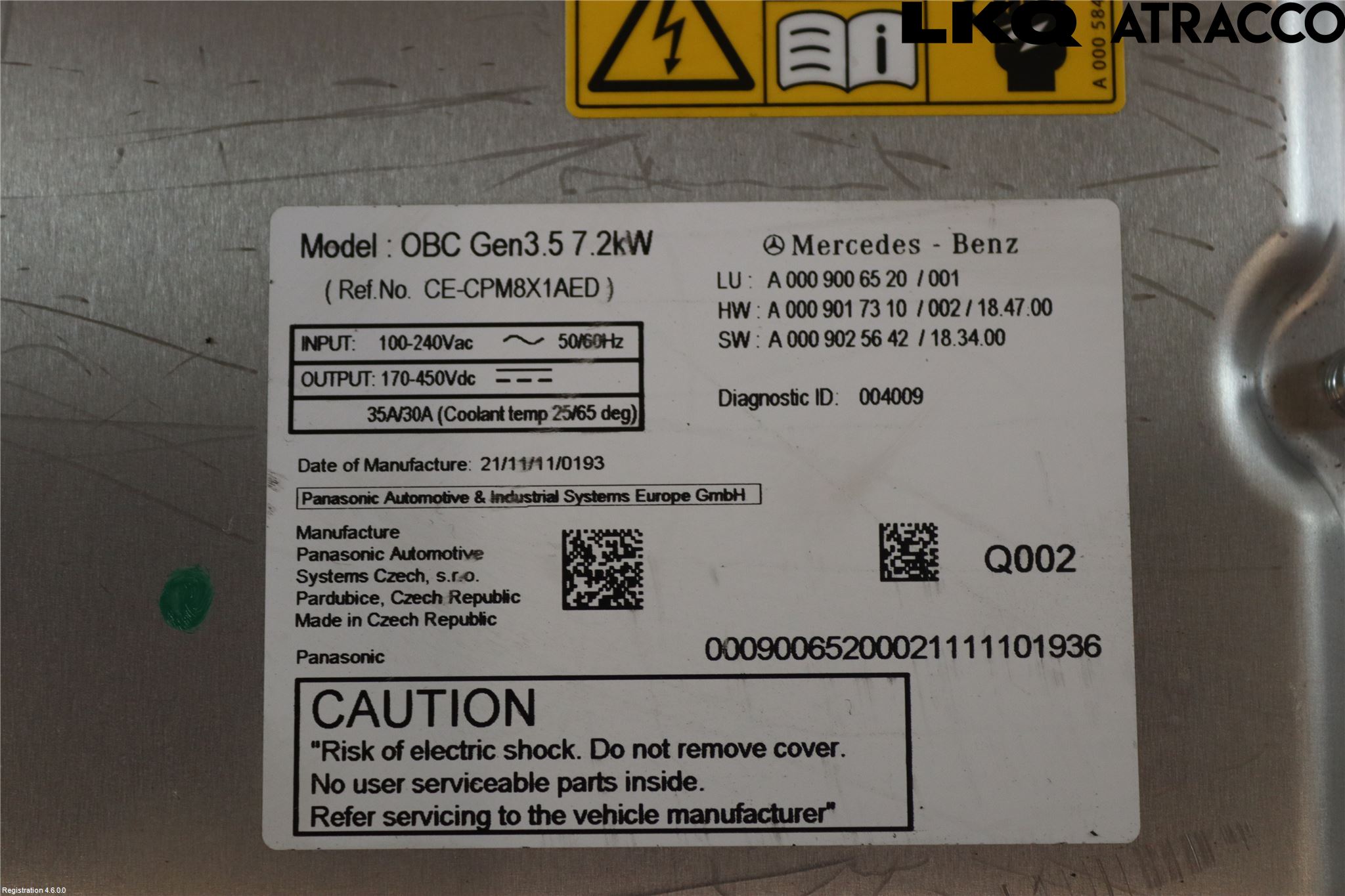 Mercedes-Benz MB GLE-KLASS (W167/V167/C167) 19- Batteriladdare Högspänning
