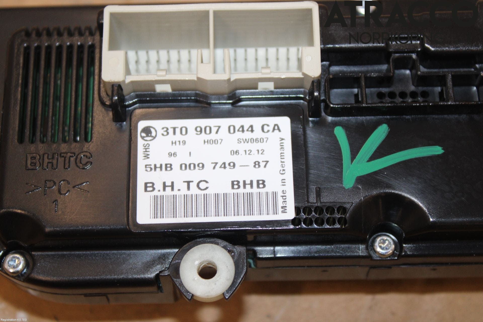 Skoda OCTAVIA (1Z) 05-13 Värmereglage