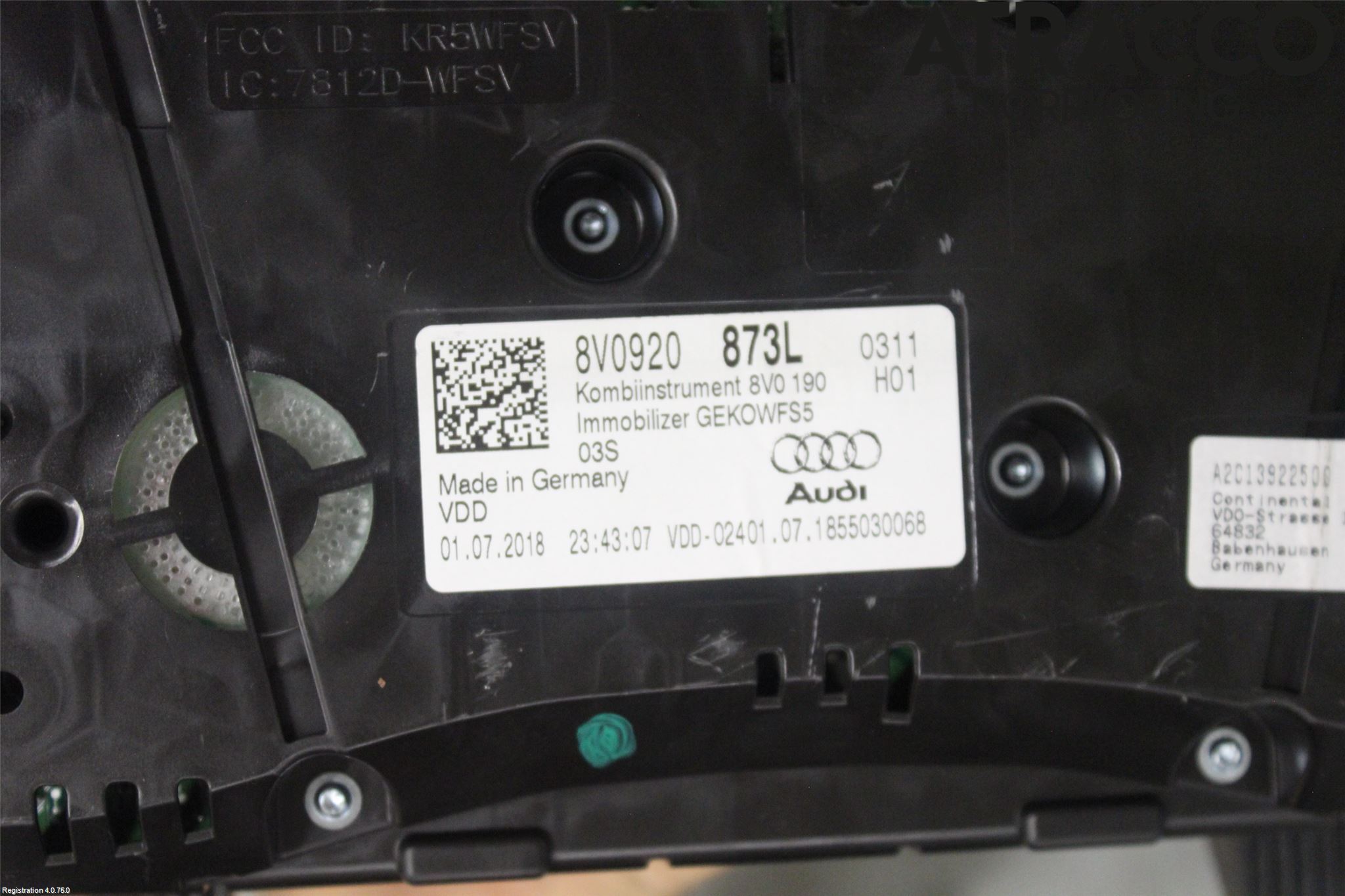 Audi A3/S3 8V 13-20 Instrument Komb