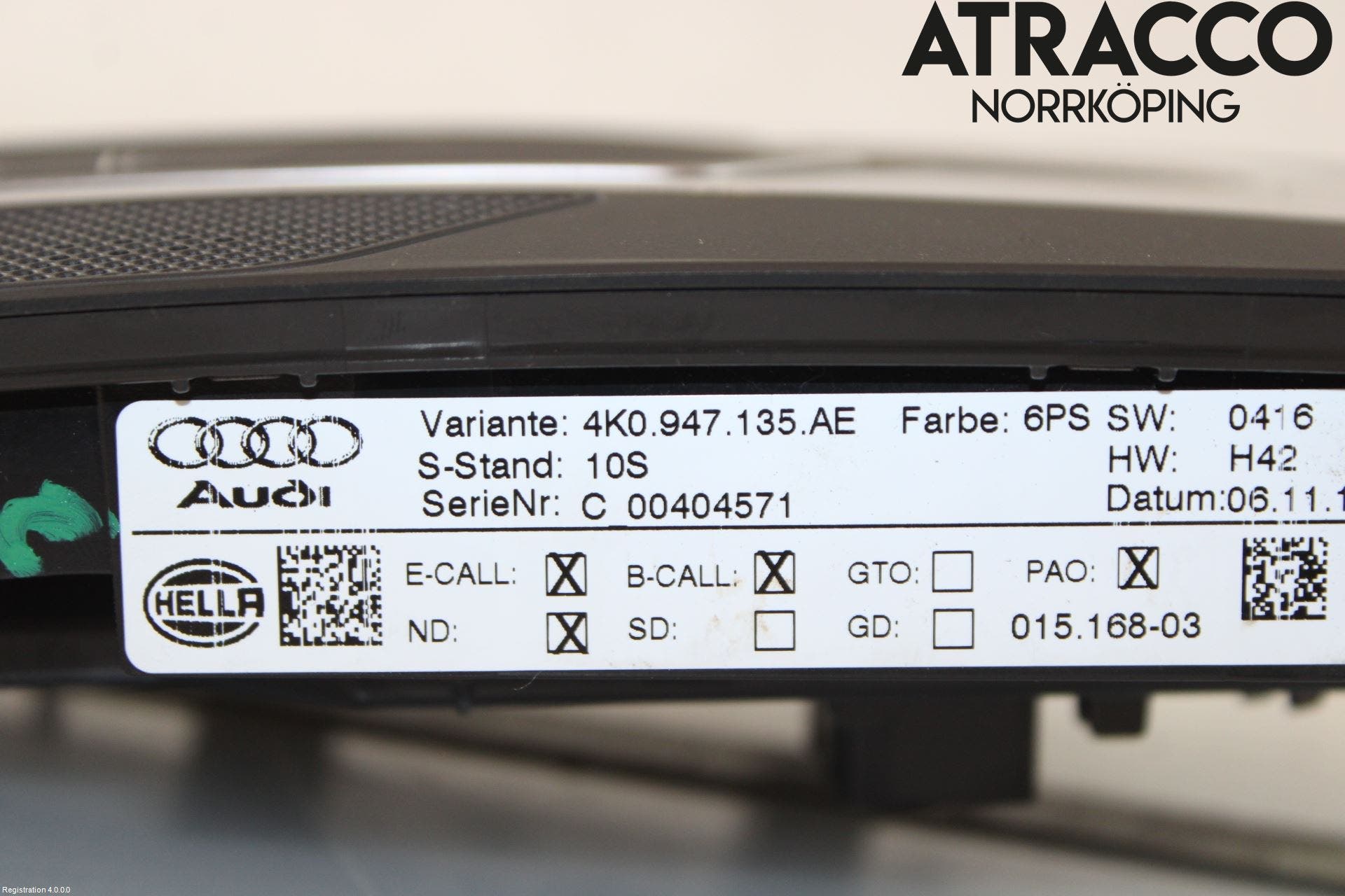 Audi A4/S4 B9 20- Innerbelysning