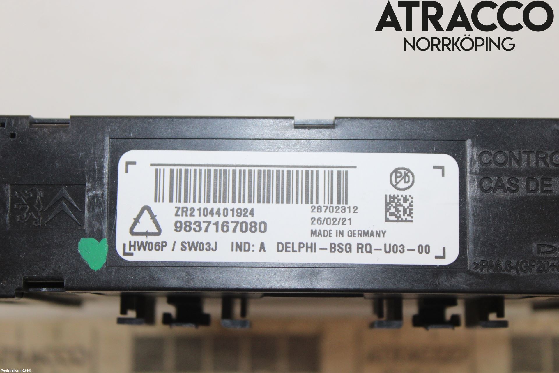 Peugeot PARTNER/E-PARTNER 19- Styrenhet Dragkrok